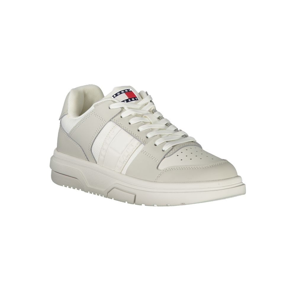 White Leather Women Sneaker - ventzia