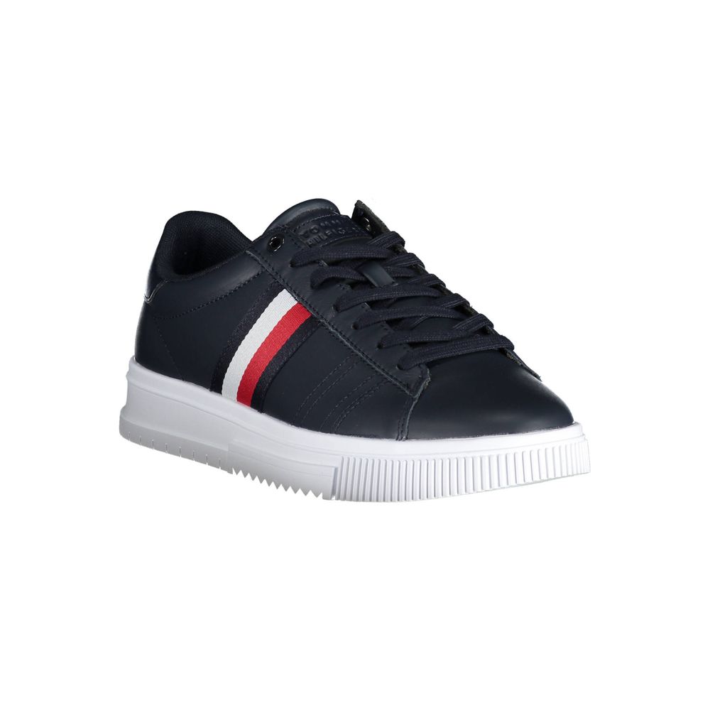 Blue Leather Men Sneaker - ventzia