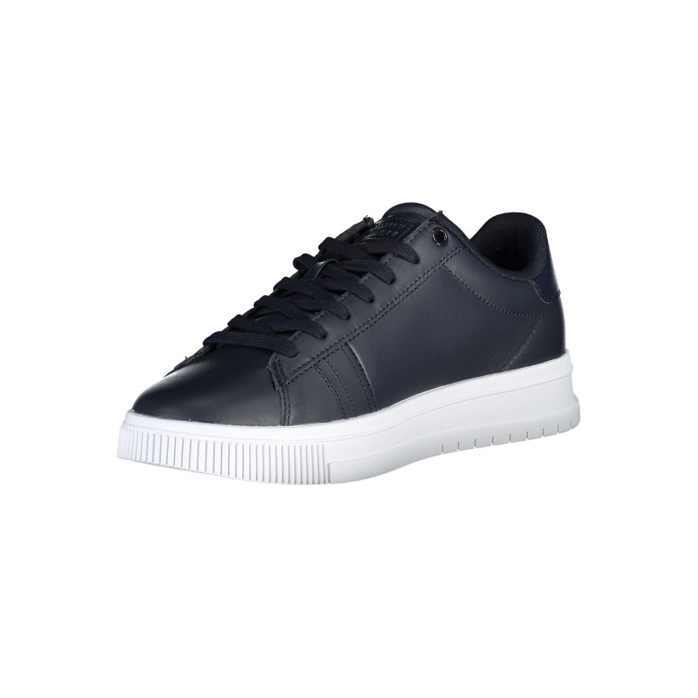 Blue Leather Men Sneaker - ventzia