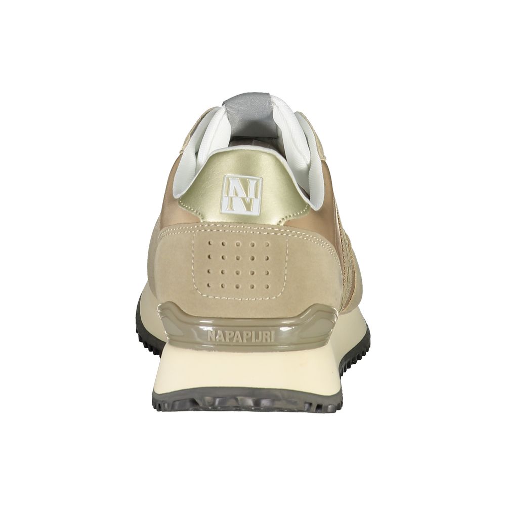 Beige Polyester Women Sneaker - ventzia
