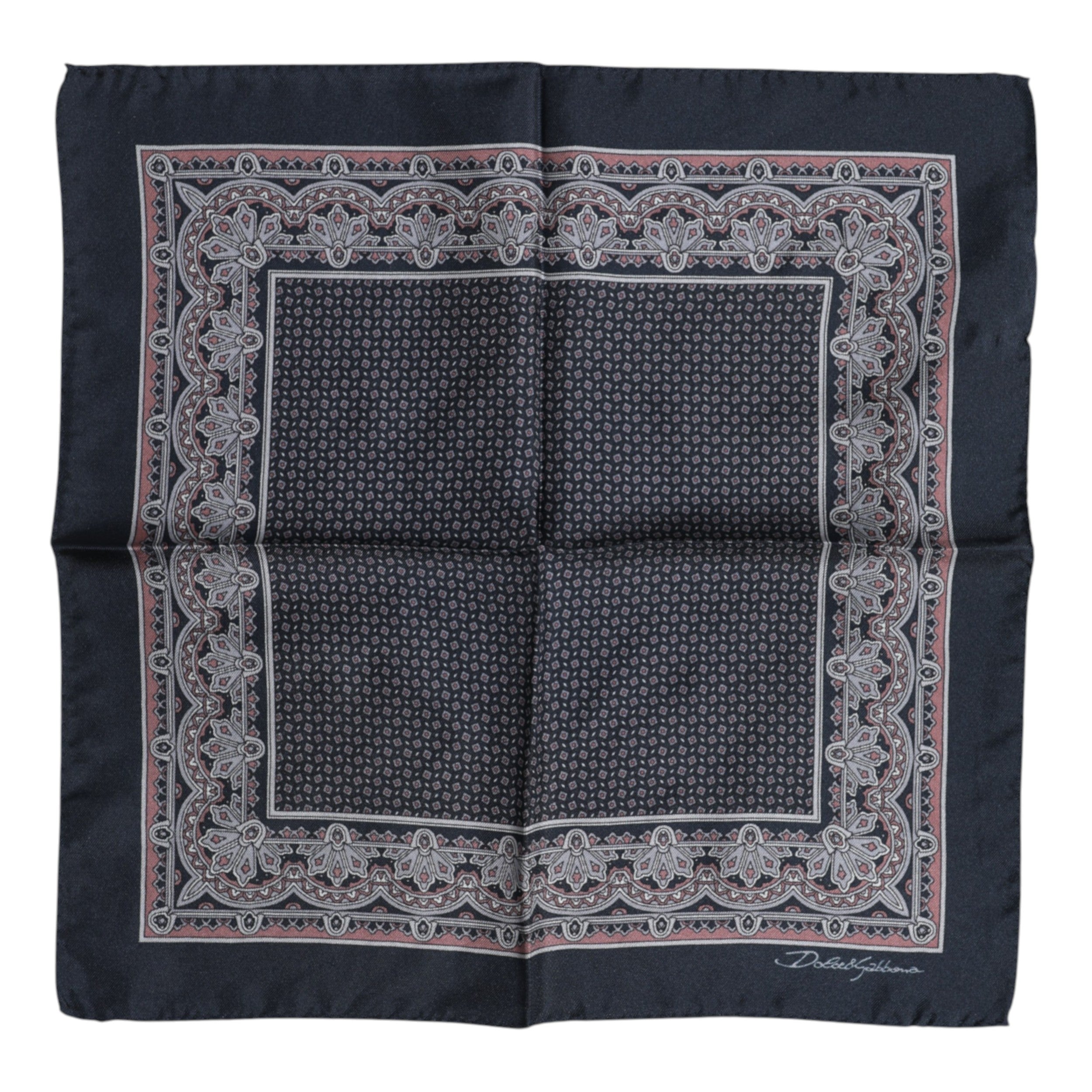 Multicolor Fantasy Silk Square Foulard Scarf - ventzia
