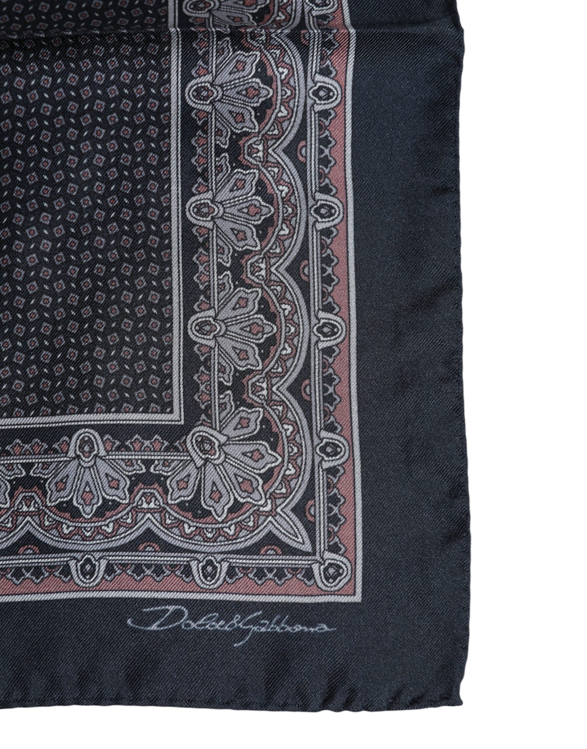 Multicolor Fantasy Silk Square Foulard Scarf - ventzia