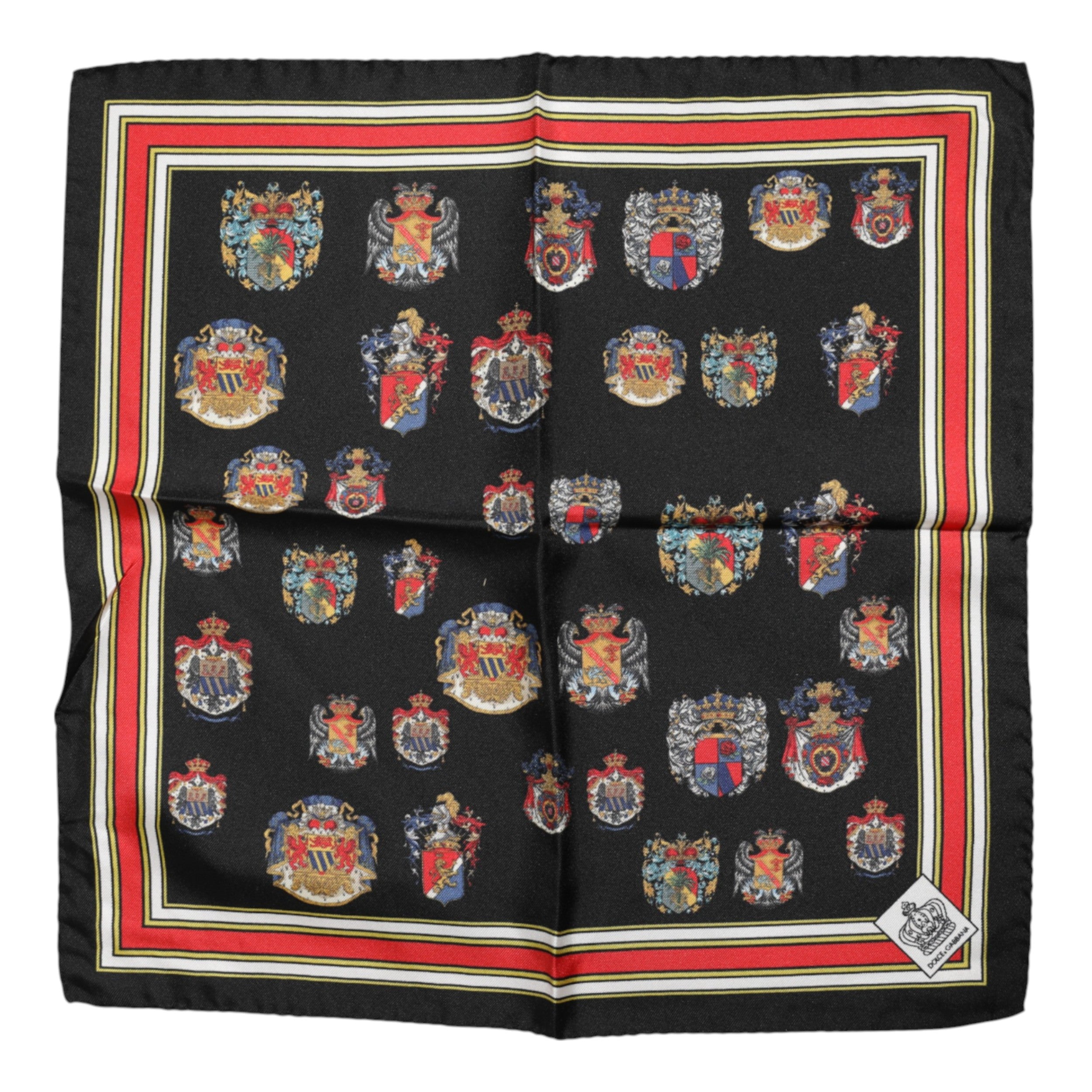Multicolor Silk Square Men Foulard Scarf - ventzia