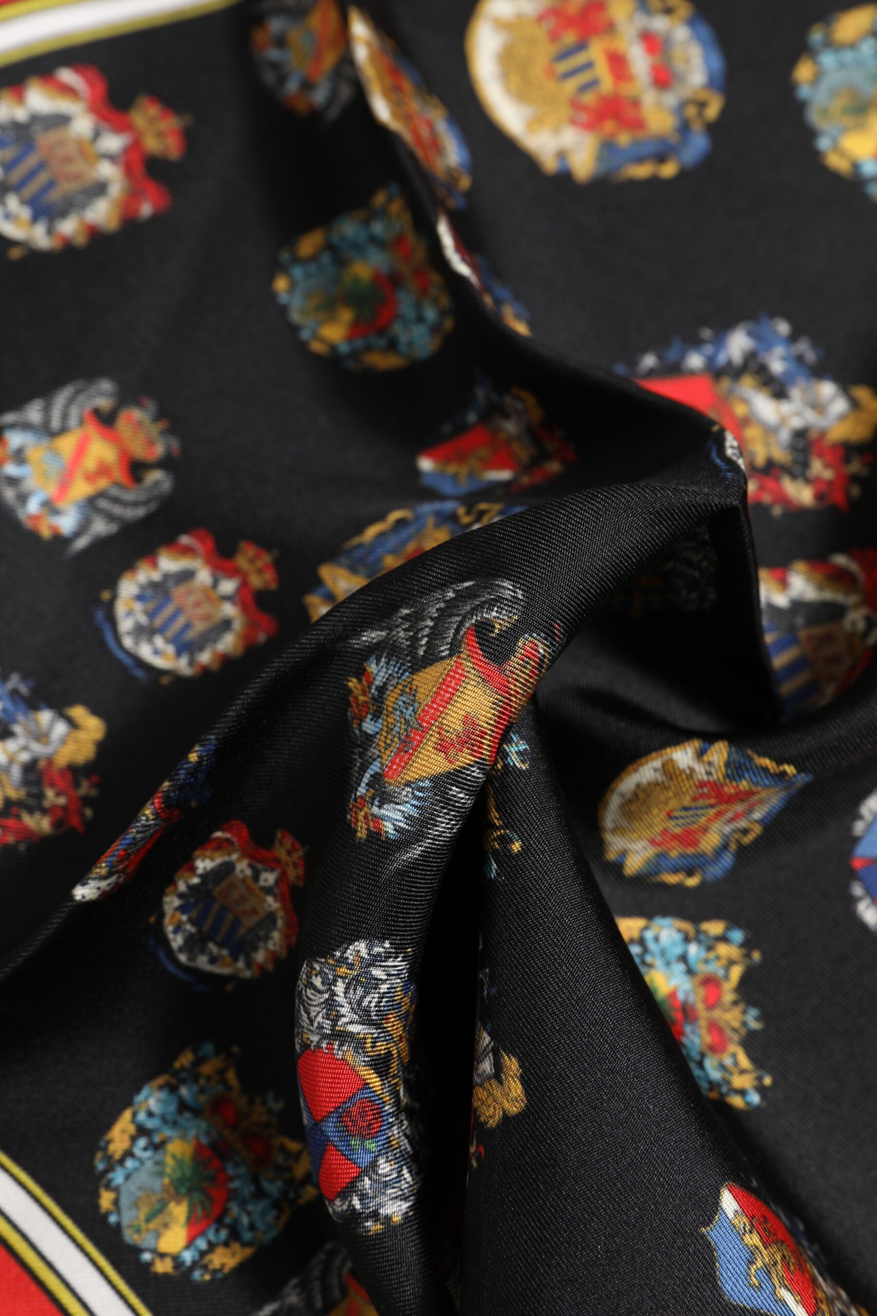 Multicolor Silk Square Men Foulard Scarf - ventzia