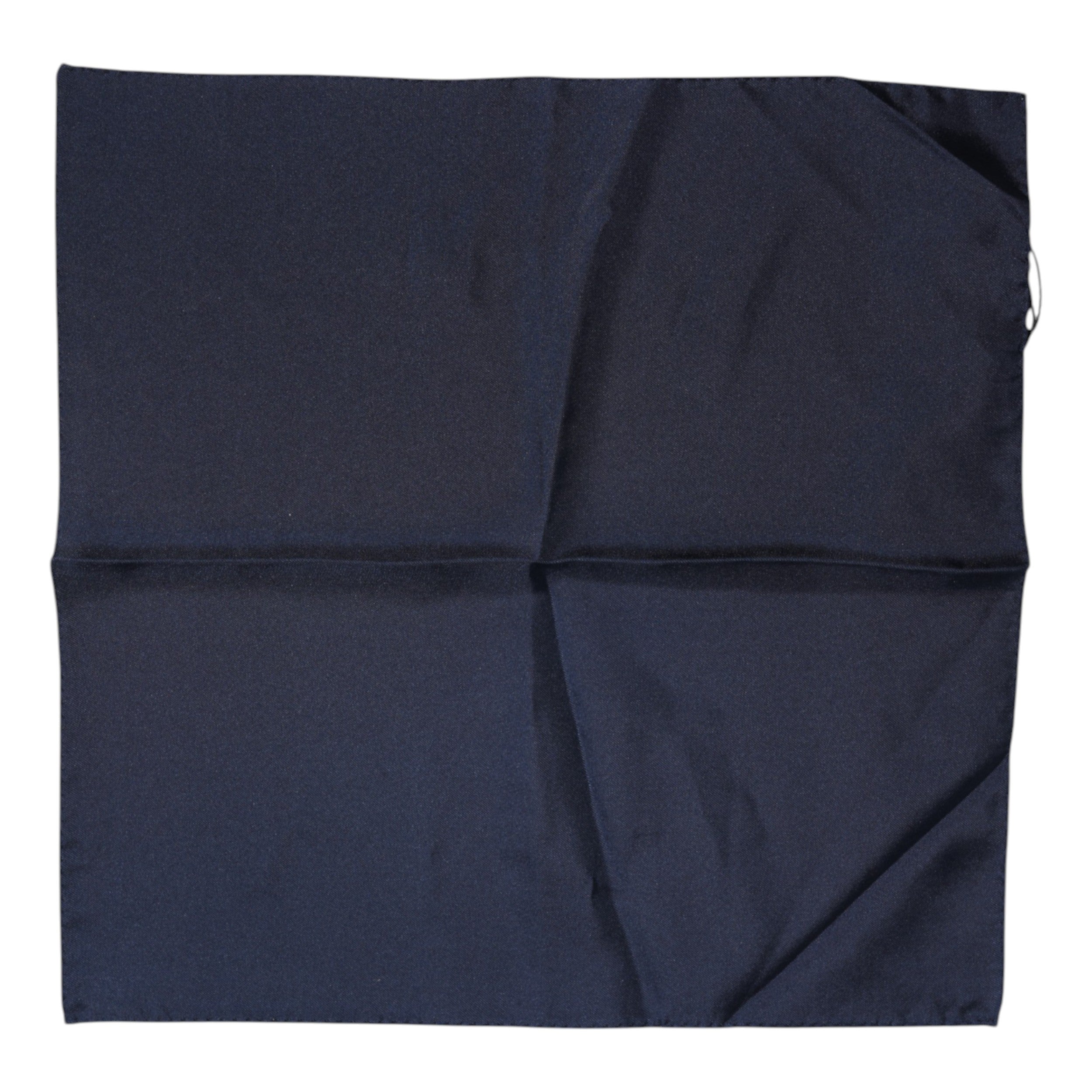 Dark Blue Silk Square Men Foulard Scarf - ventzia