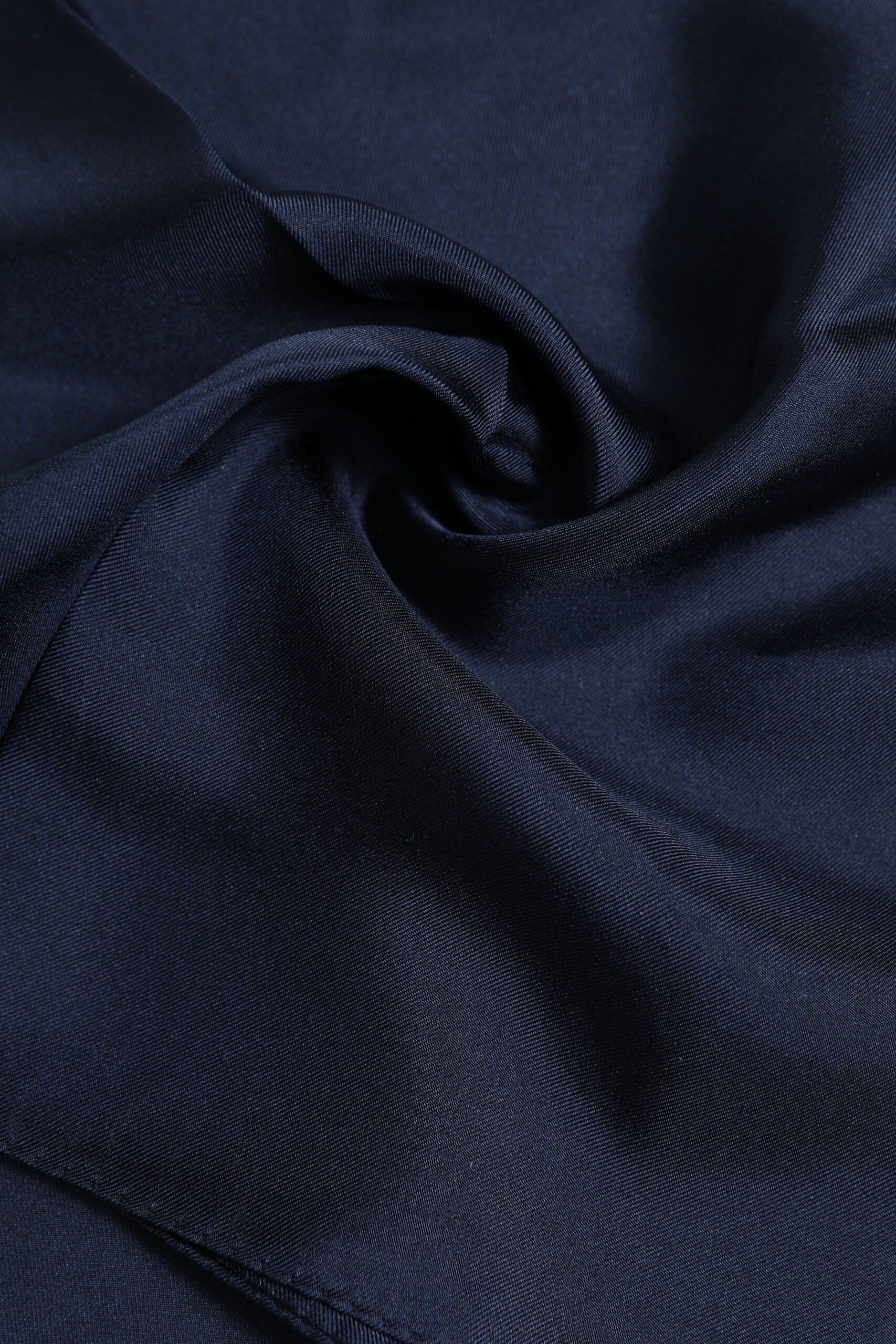 Dark Blue Silk Square Men Foulard Scarf - ventzia