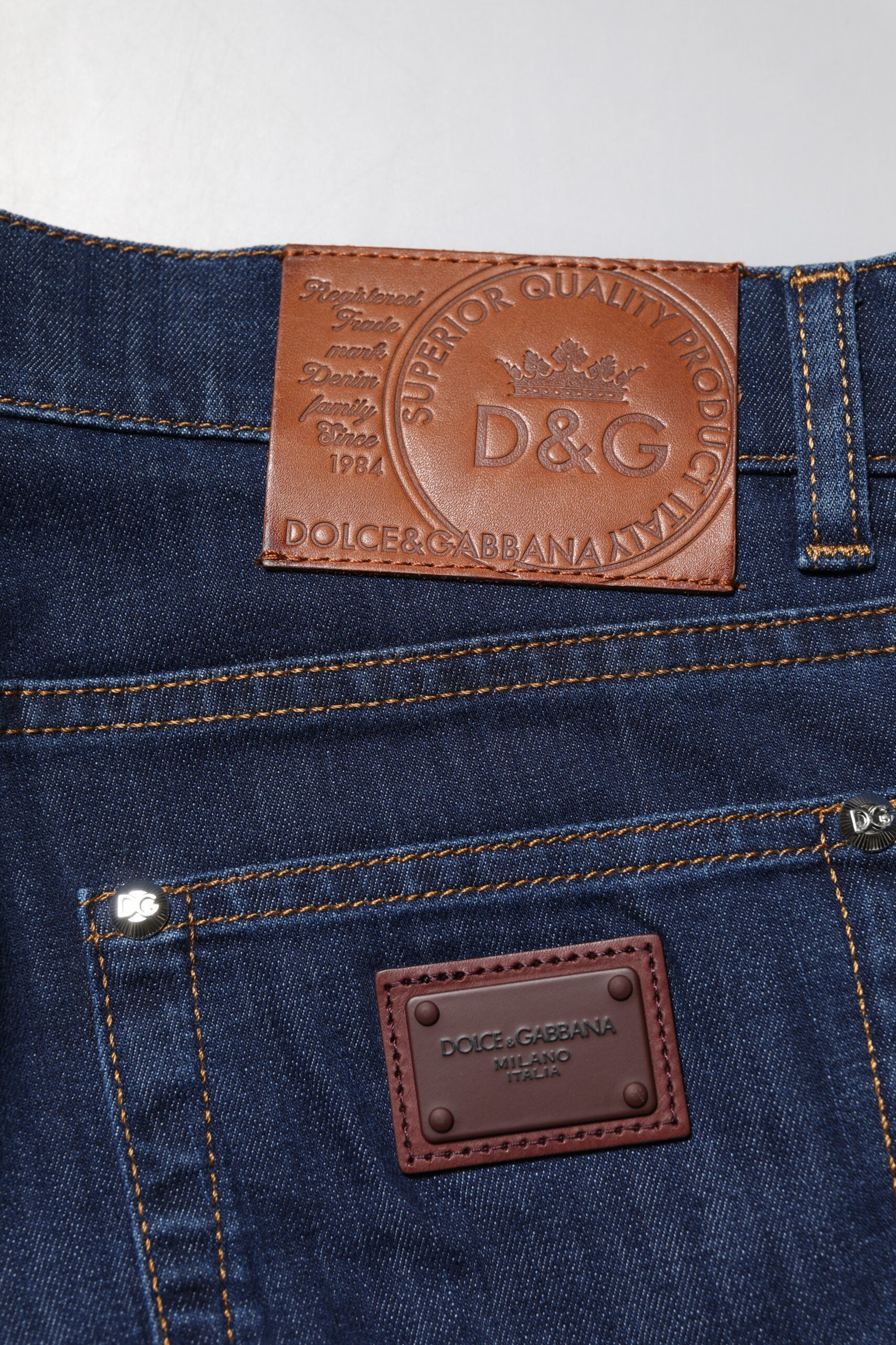 Blue Cotton Stretch Skinny Men Denim Jeans - ventzia