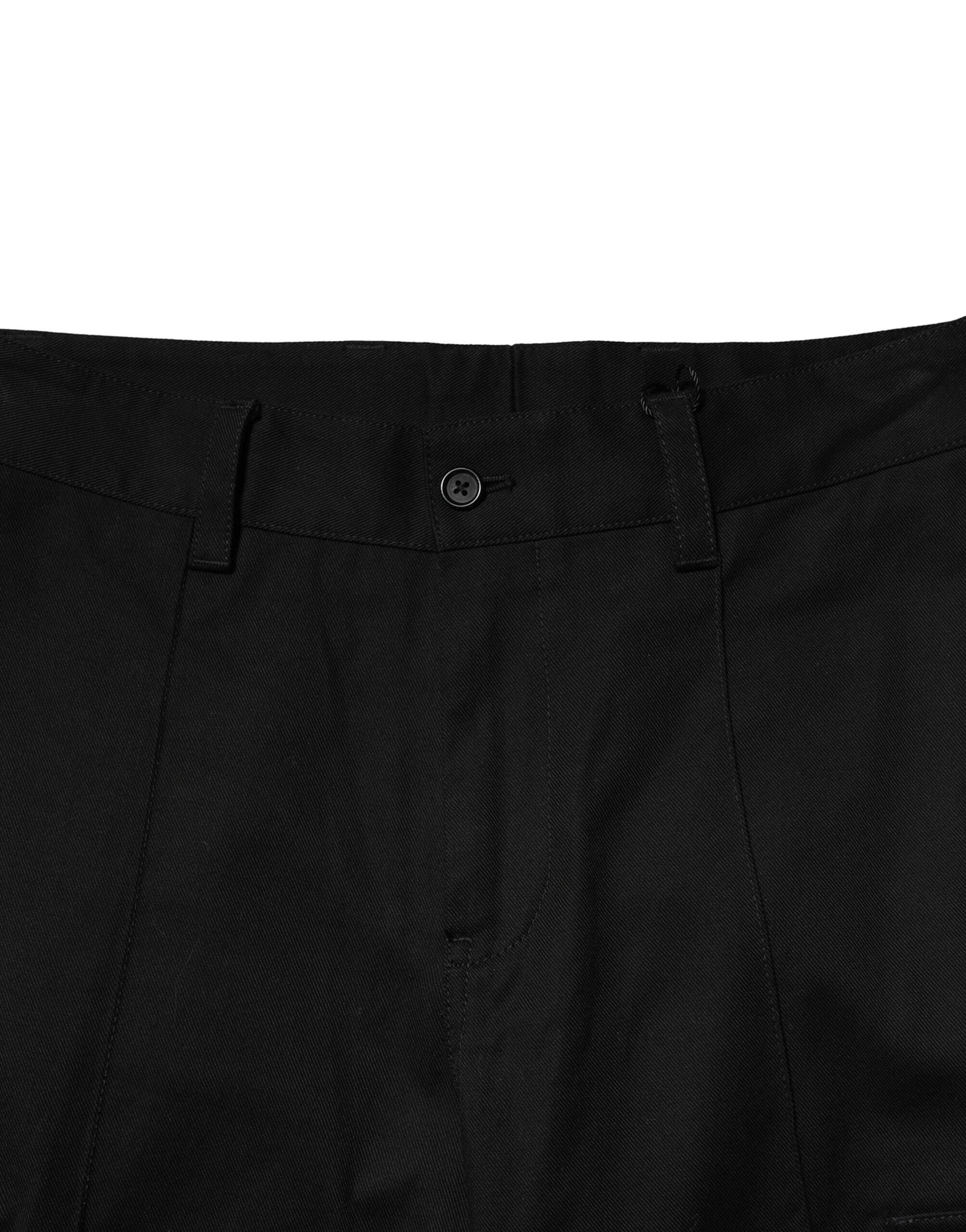 Black Cotton Cargo Joggers Men Pants - ventzia