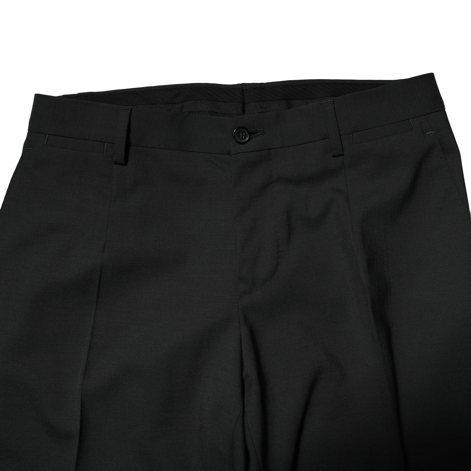 Black Wool 2 Piece Single Breasted Suit - ventzia