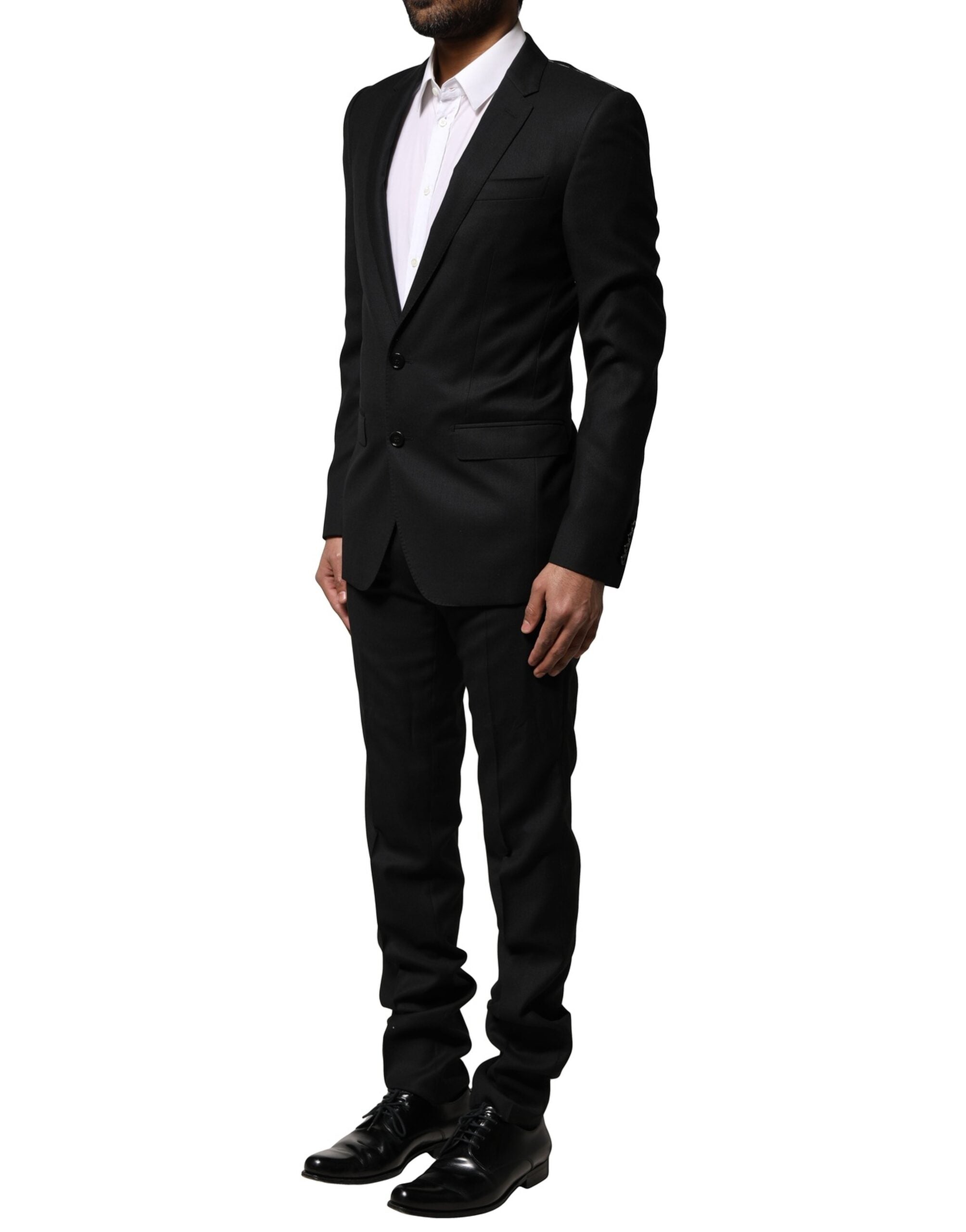 Blue MARTINI Wool Formal 2 Piece Suit - ventzia