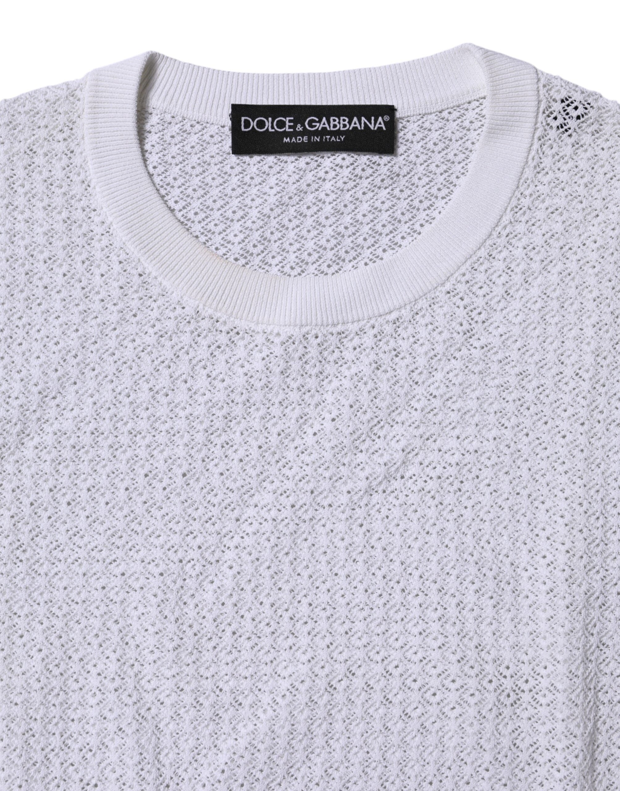 White Round Neck Long Sleeves Pullover Top - ventzia