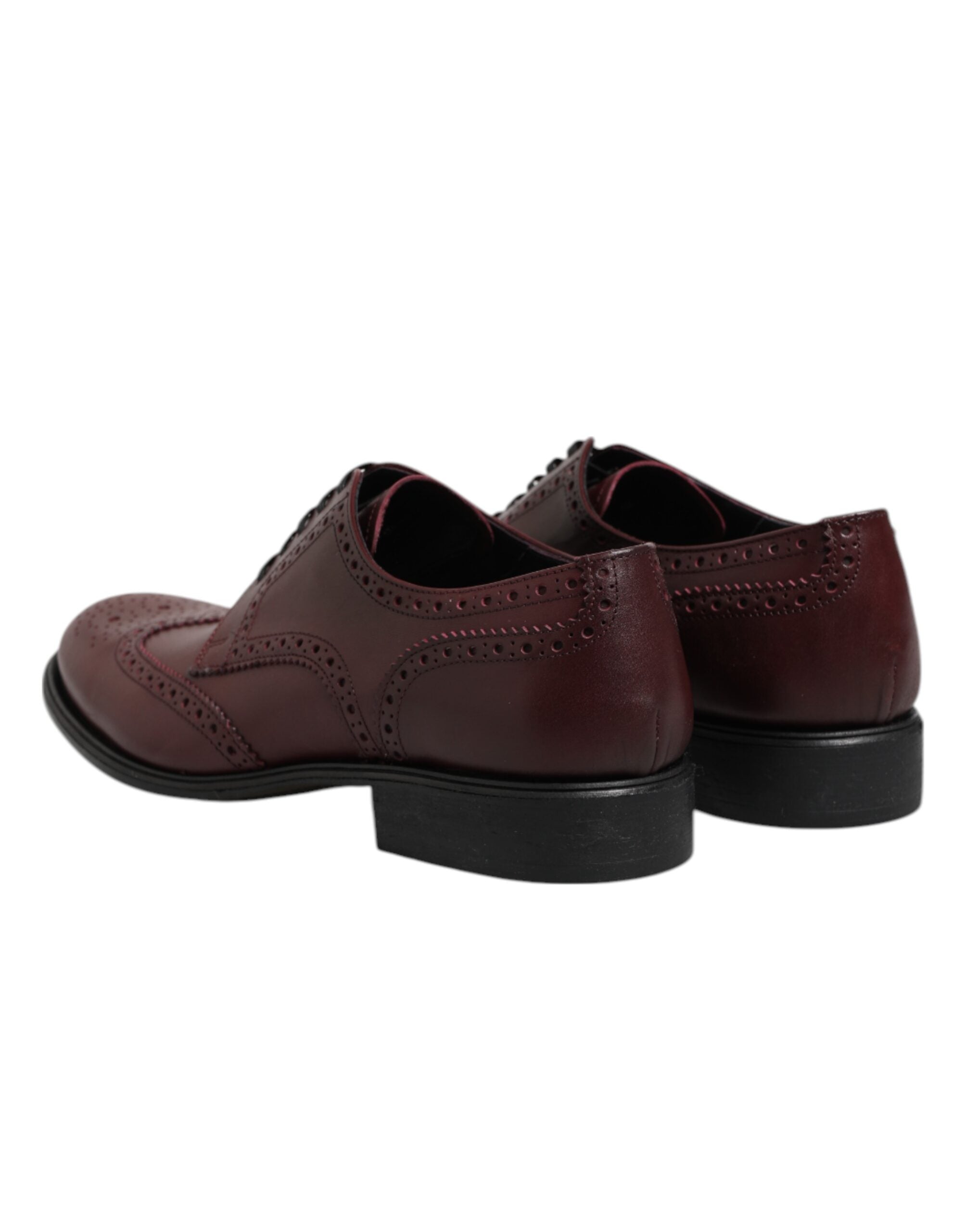 Brown Leather Lace Up Derby Dress Shoes - ventzia