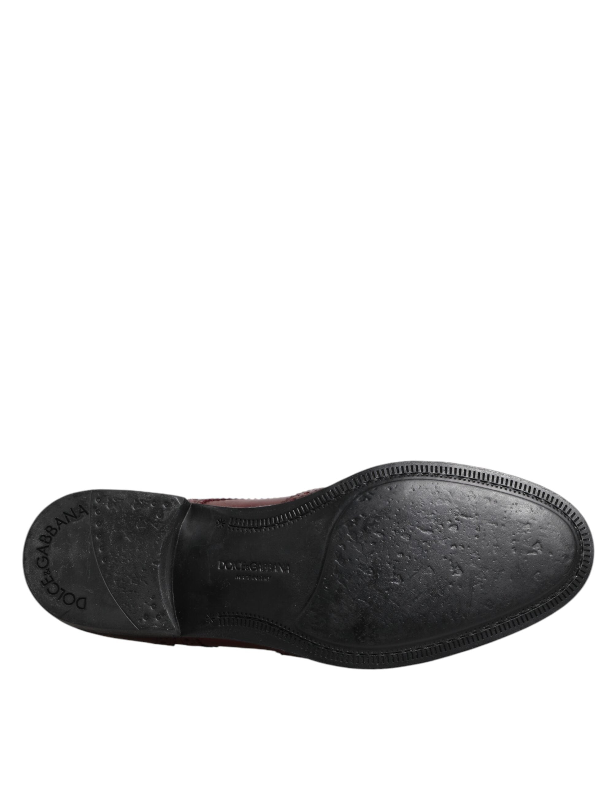 Brown Leather Lace Up Derby Dress Shoes - ventzia