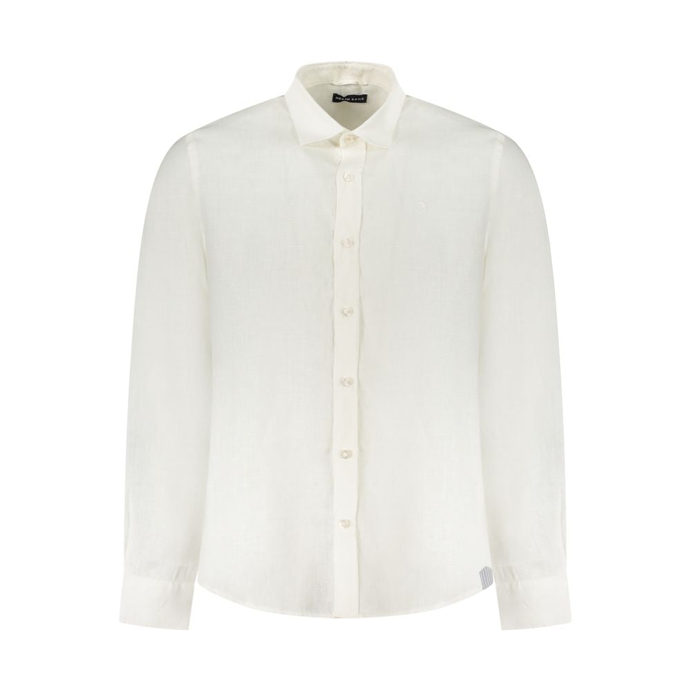 Bianco Linen Men Shirt - ventzia