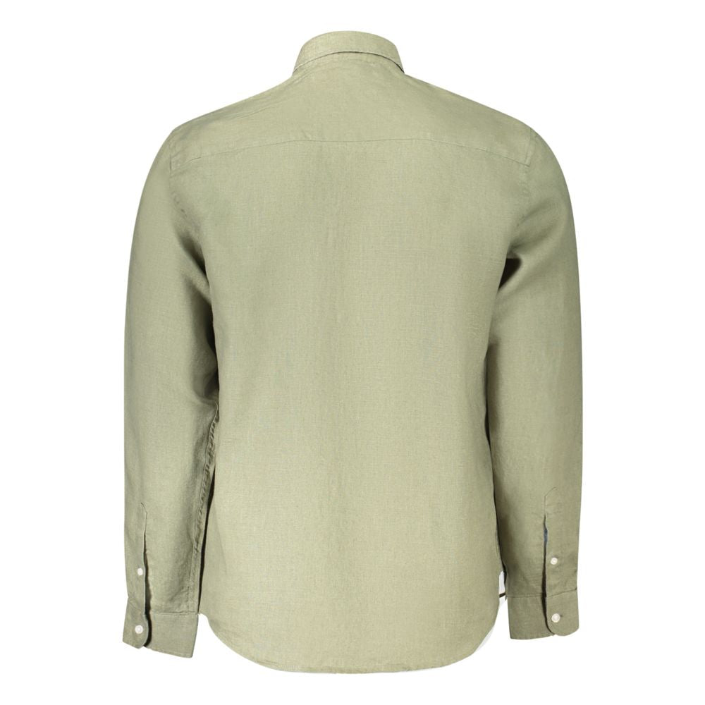 Verde Linen Men Shirt - ventzia