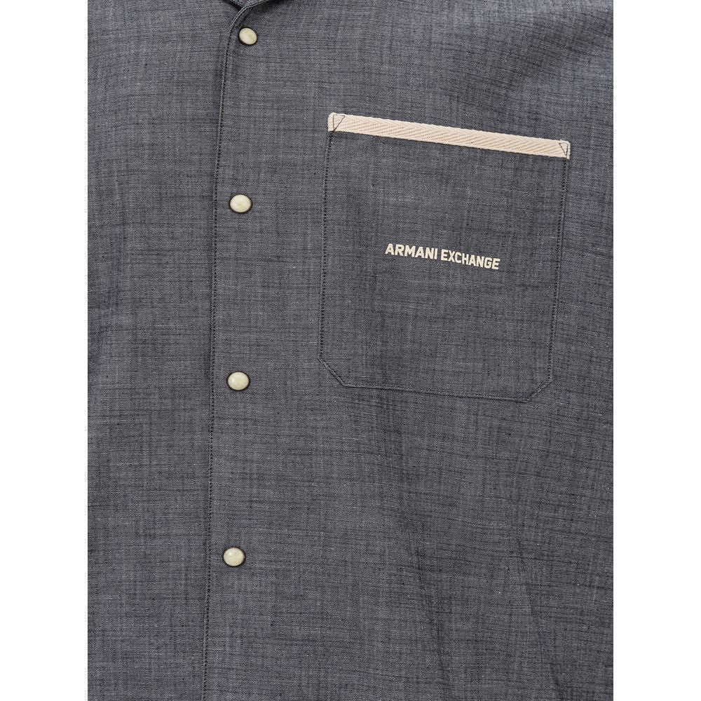 Blue Cotton Shirt - ventzia