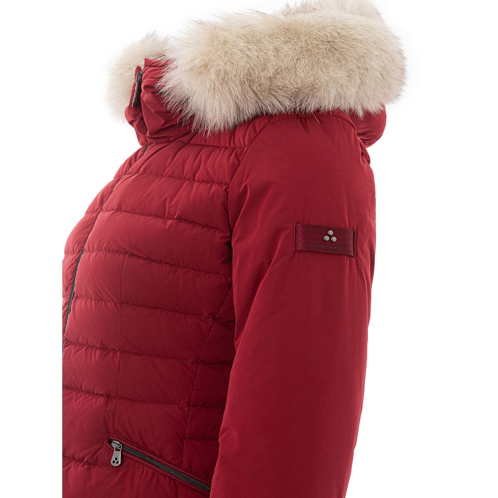 Bordeaux Polyester Jackets & Coat - ventzia