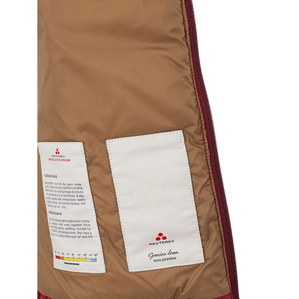 Bordeaux Polyester Jackets & Coat - ventzia