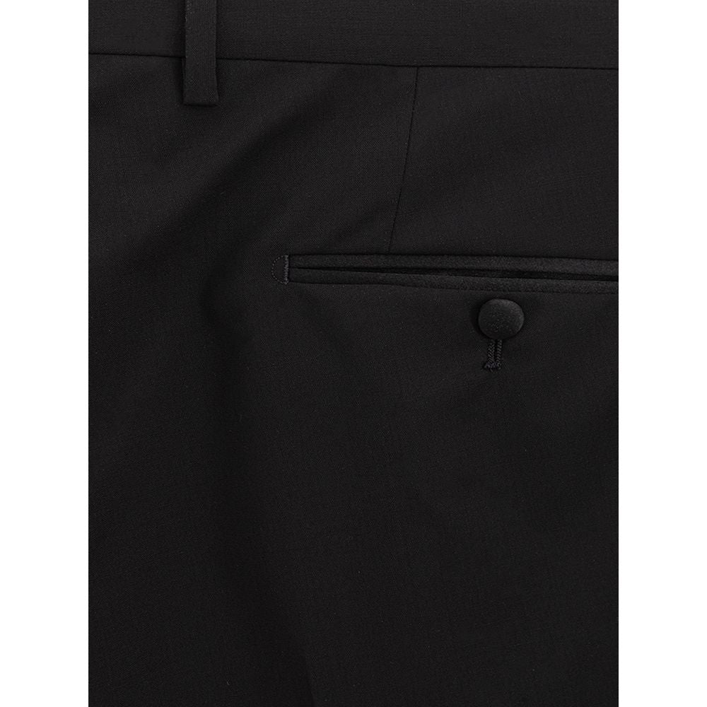 Black Wool Pant - ventzia