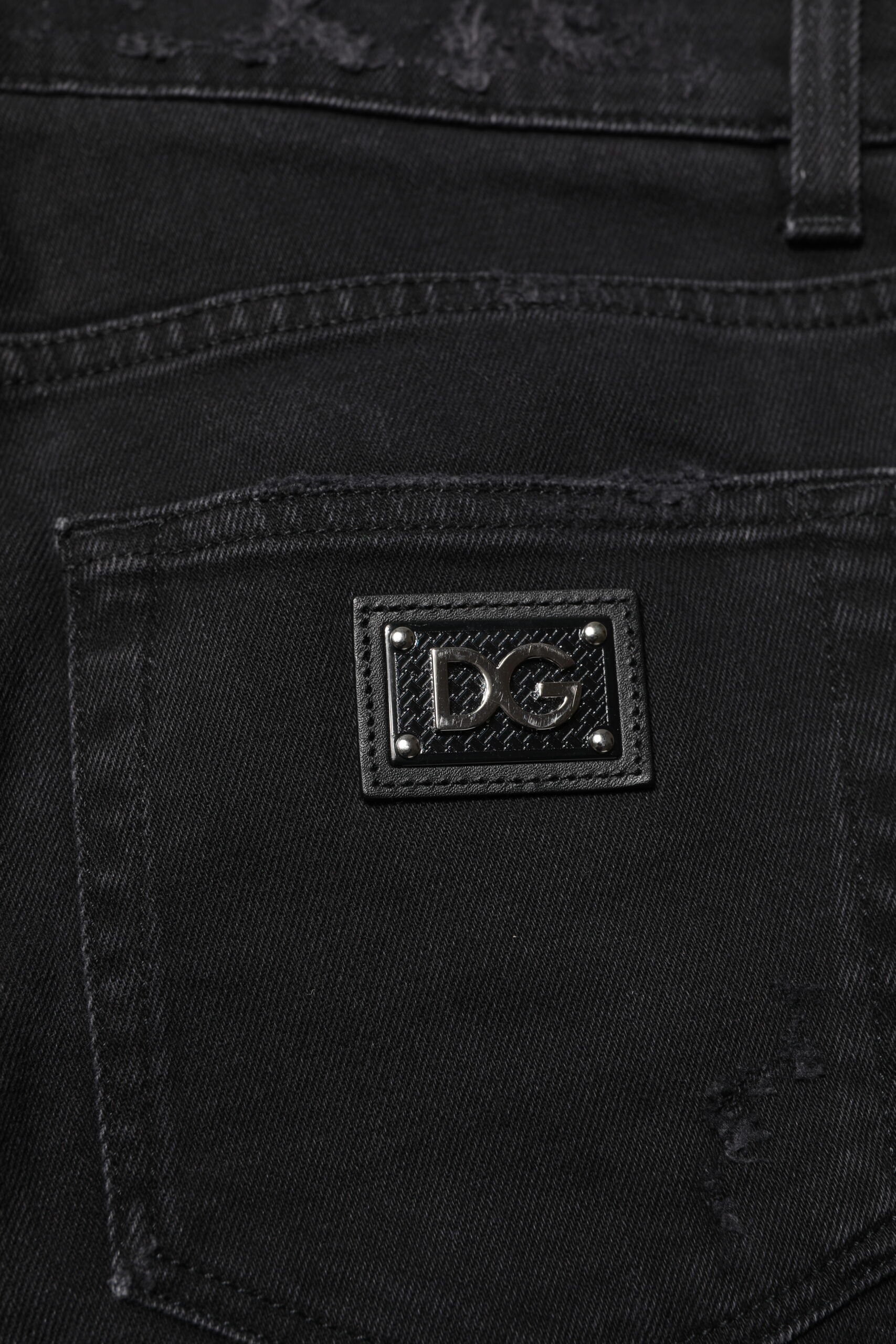 Black Cotton Skinny Men Denim Jeans - ventzia