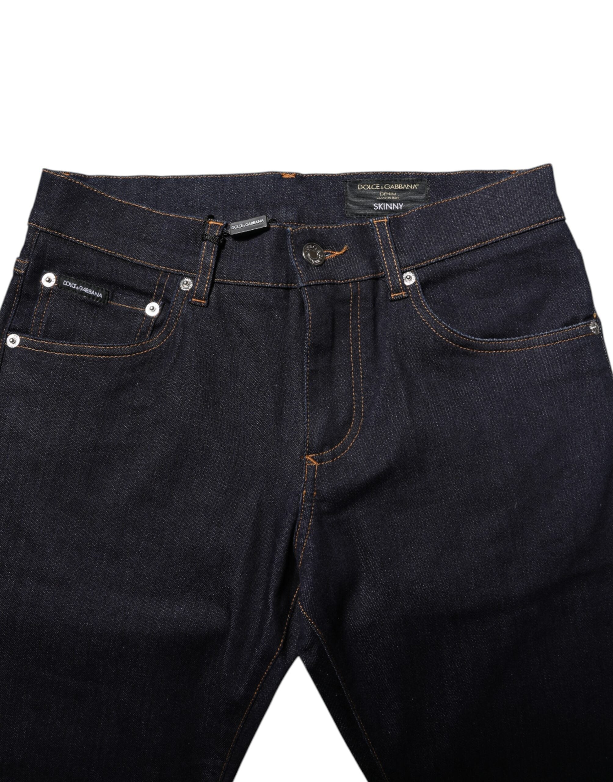 Black Cotton Skinny Men Denim Jeans - ventzia