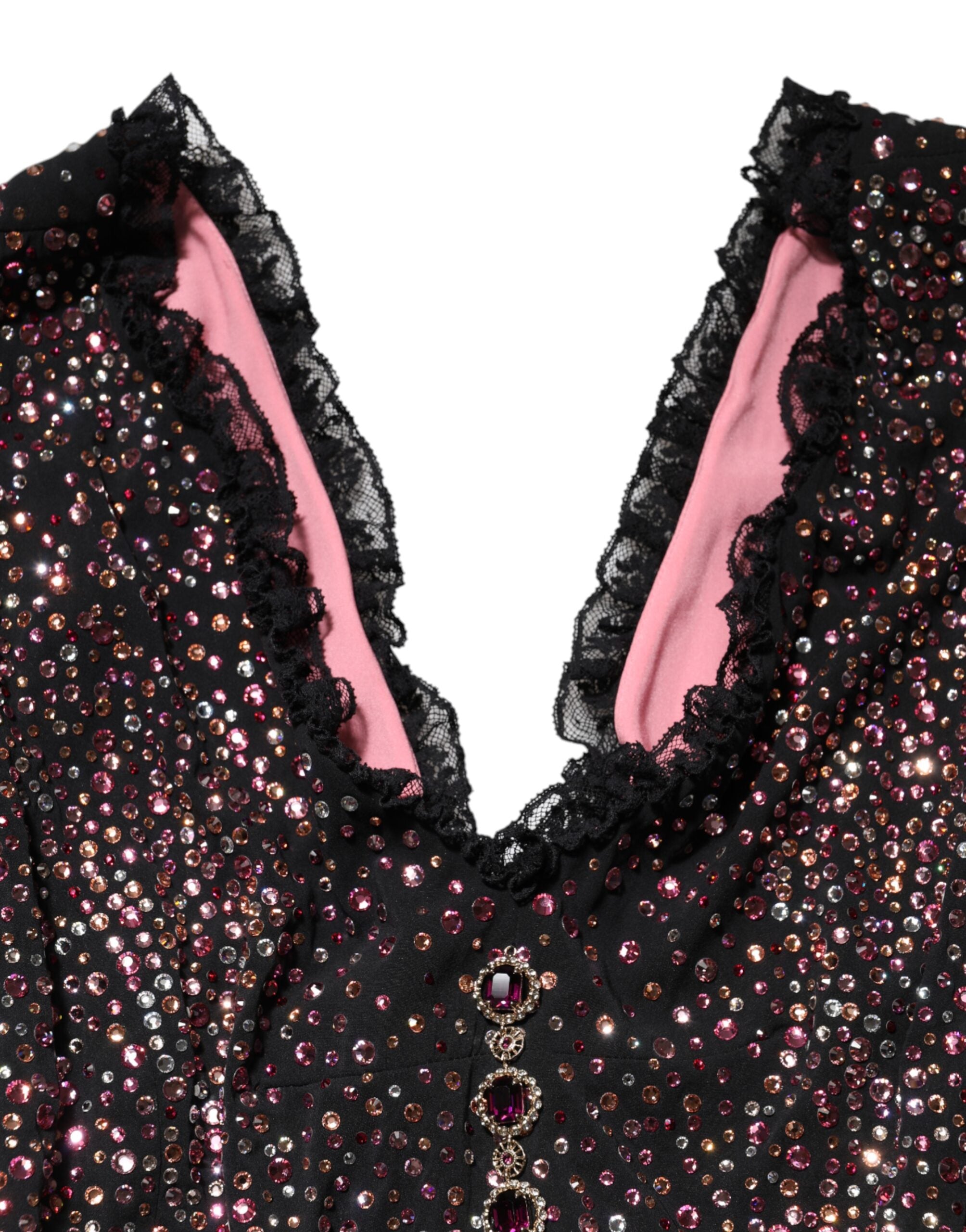 Multicolor Embellished Mermaid Gown Dress - ventzia