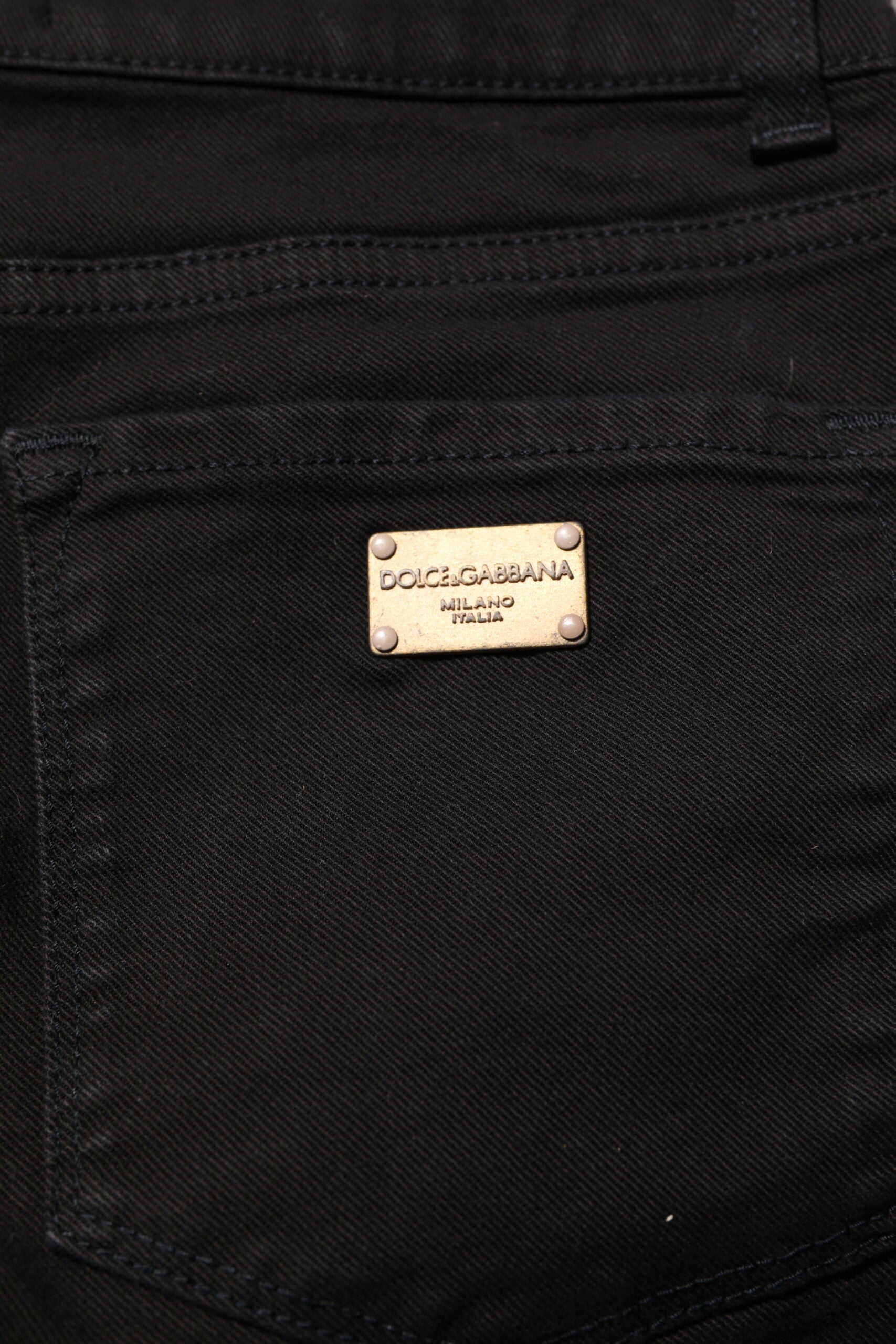 Black Skinny Cotton Mid Waisted Denim Jeans - ventzia