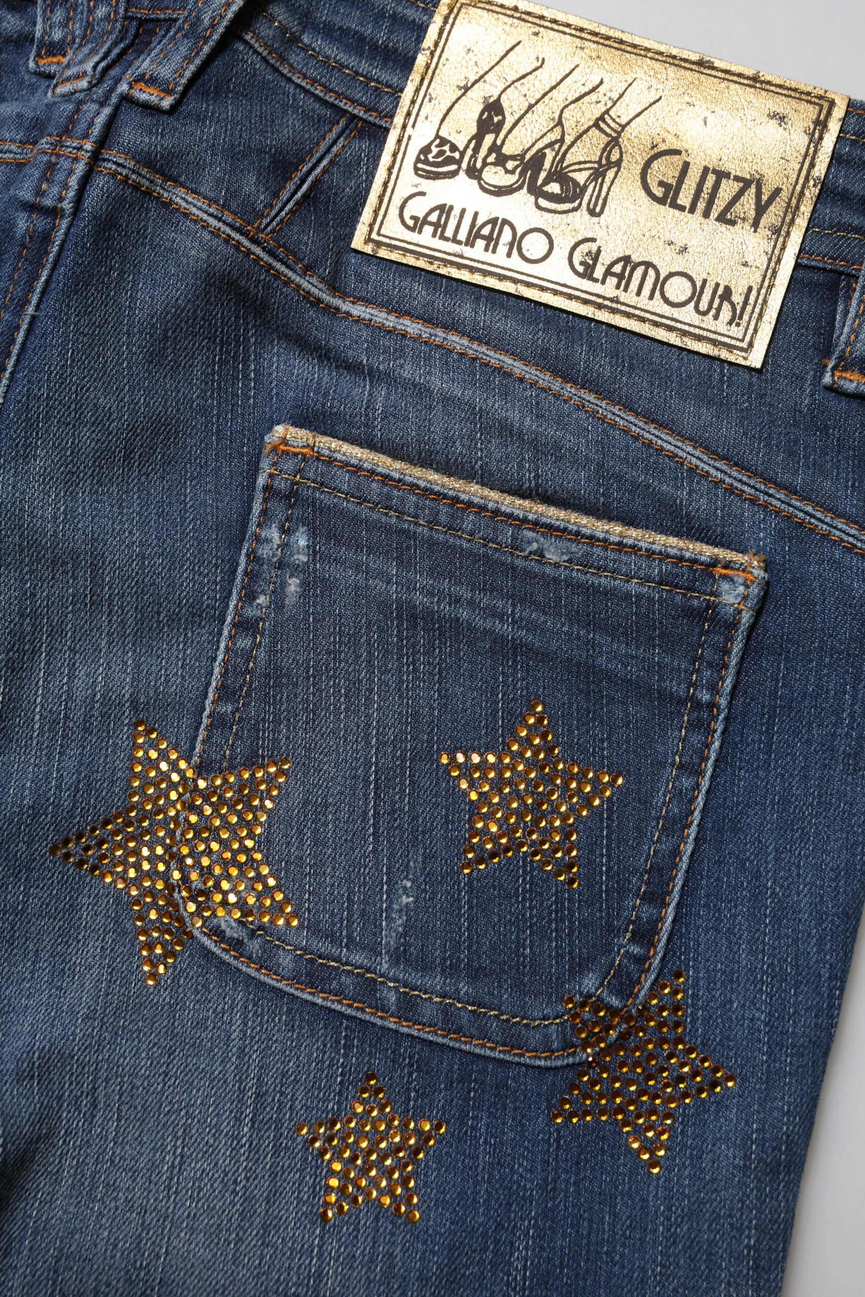 Blue Cotton Mid Waist Wide Leg Denim Jeans - ventzia