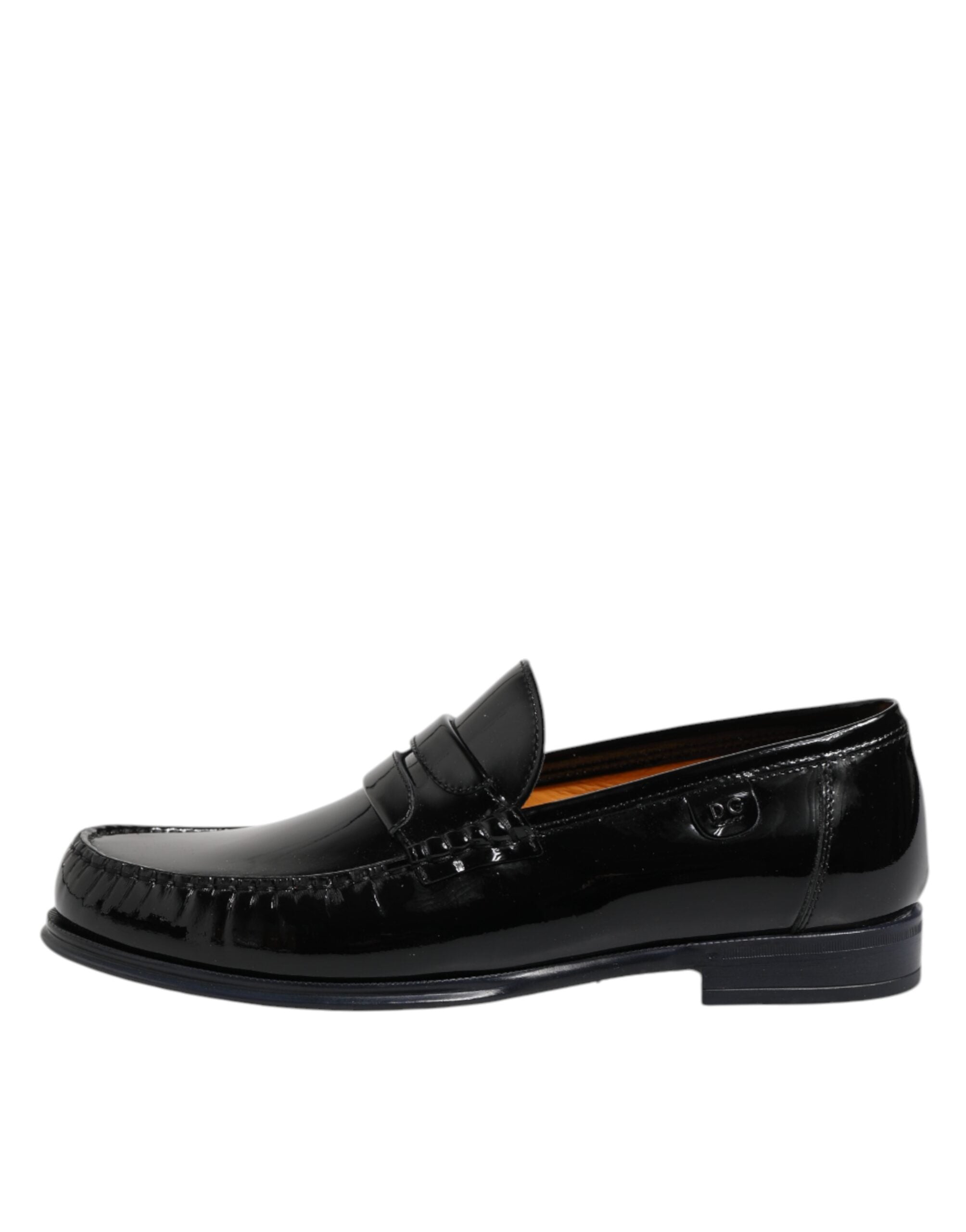 Black Leather Slip On Loafers Dress Shoes - ventzia