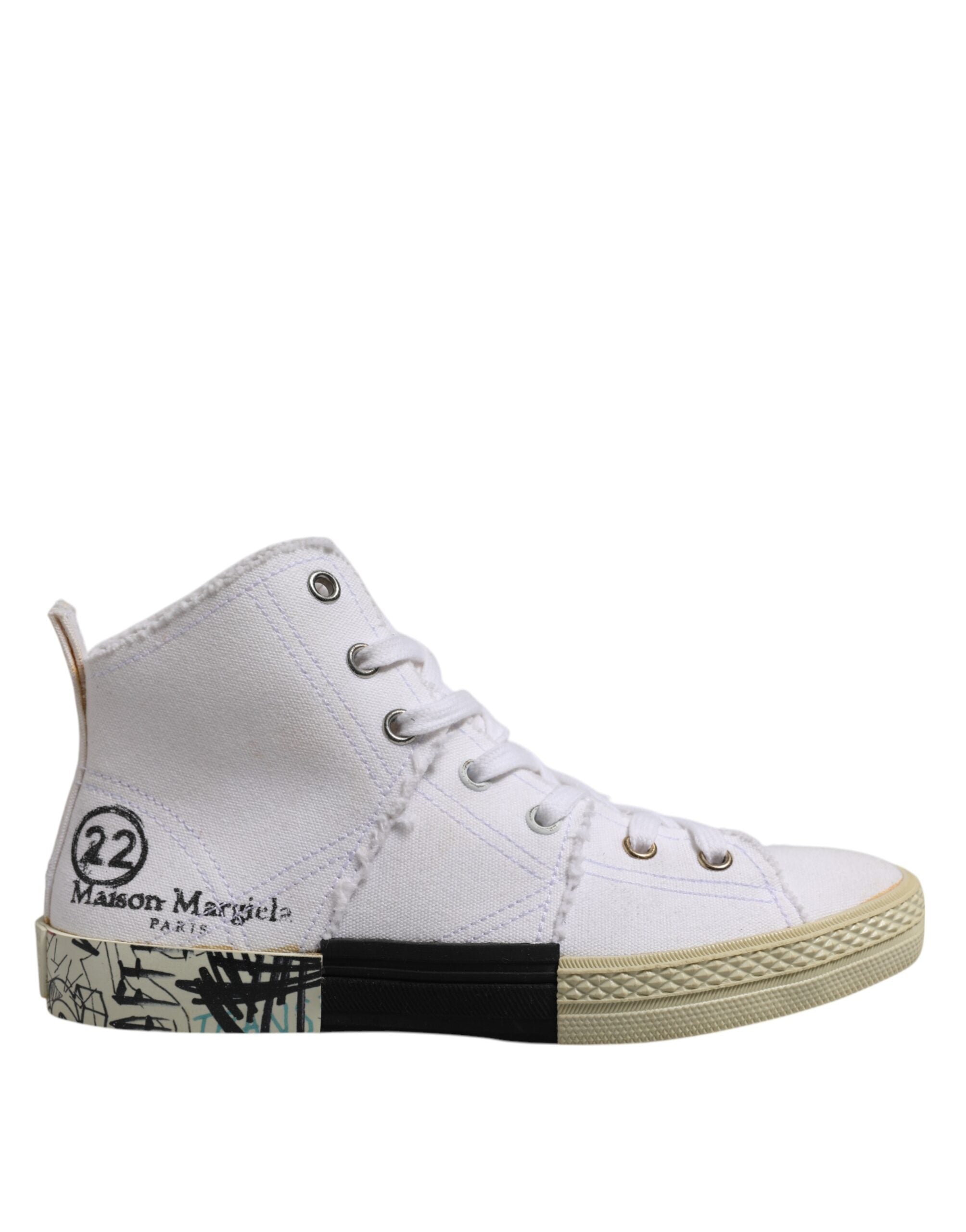 White Lace Up Mid Top Women Sneakers Shoes - ventzia