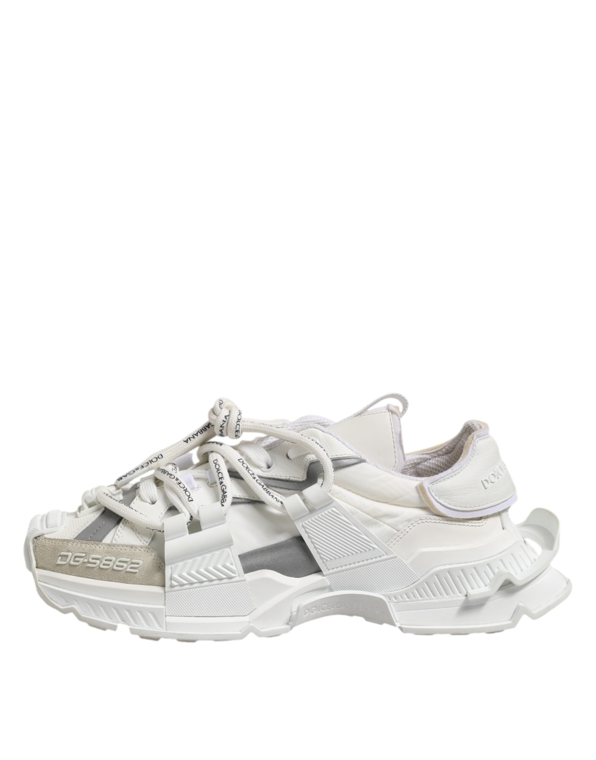 White Gray Low Top Space Sneakers Shoes - ventzia