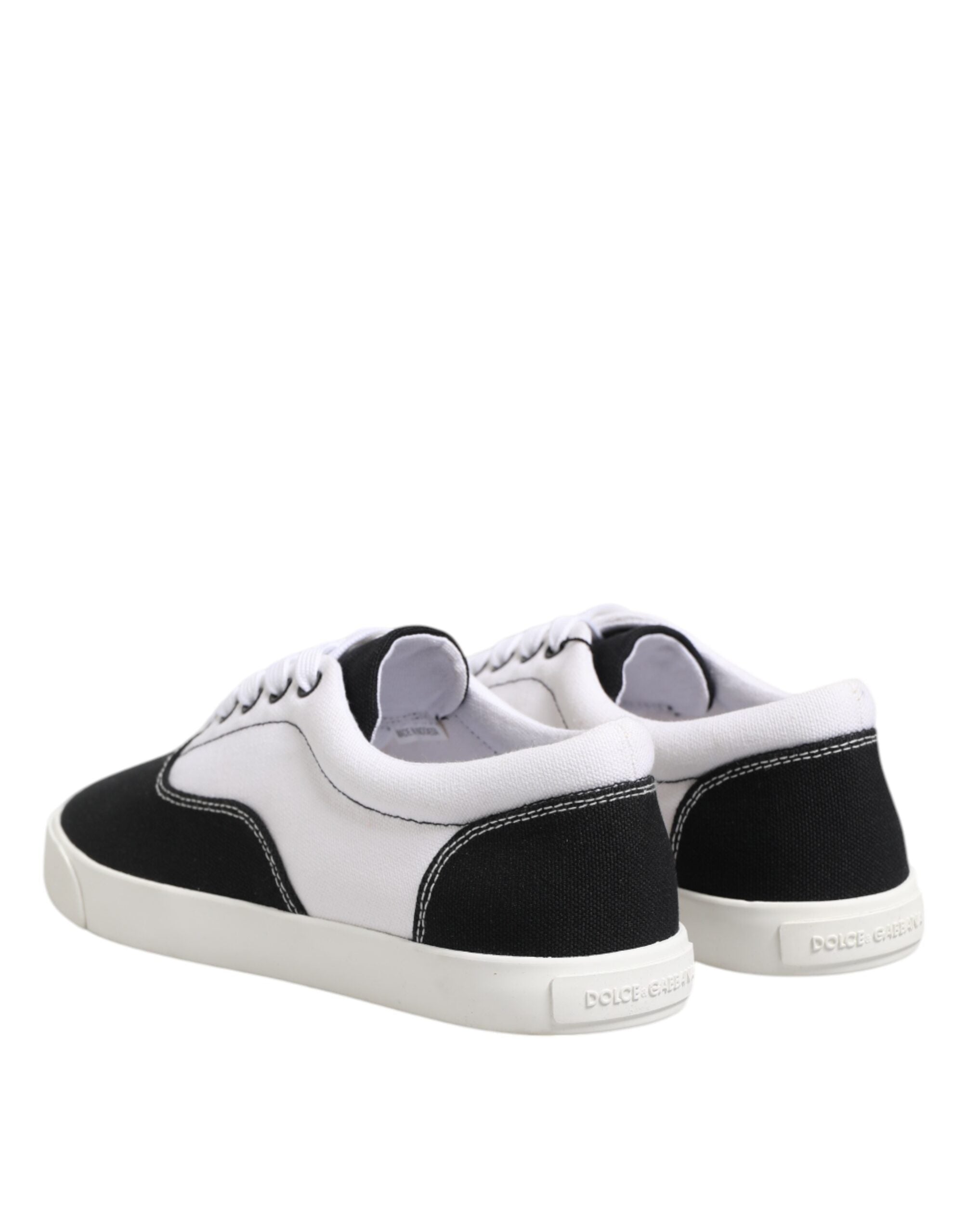 Black Cotton Canvas Lace Up Men Sneakers Shoes - ventzia