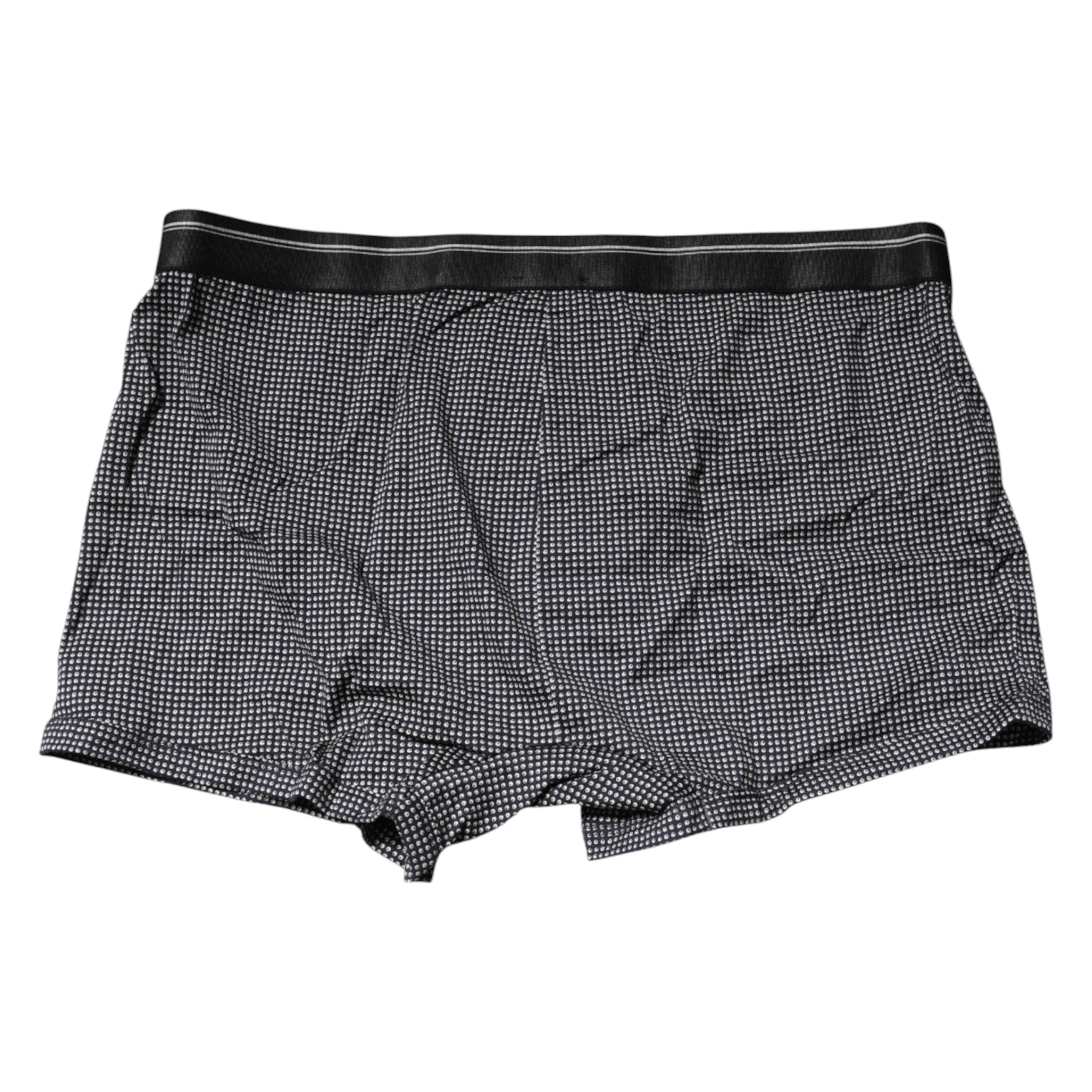Gray Printed Cotton Boxer Short Underwear - ventzia