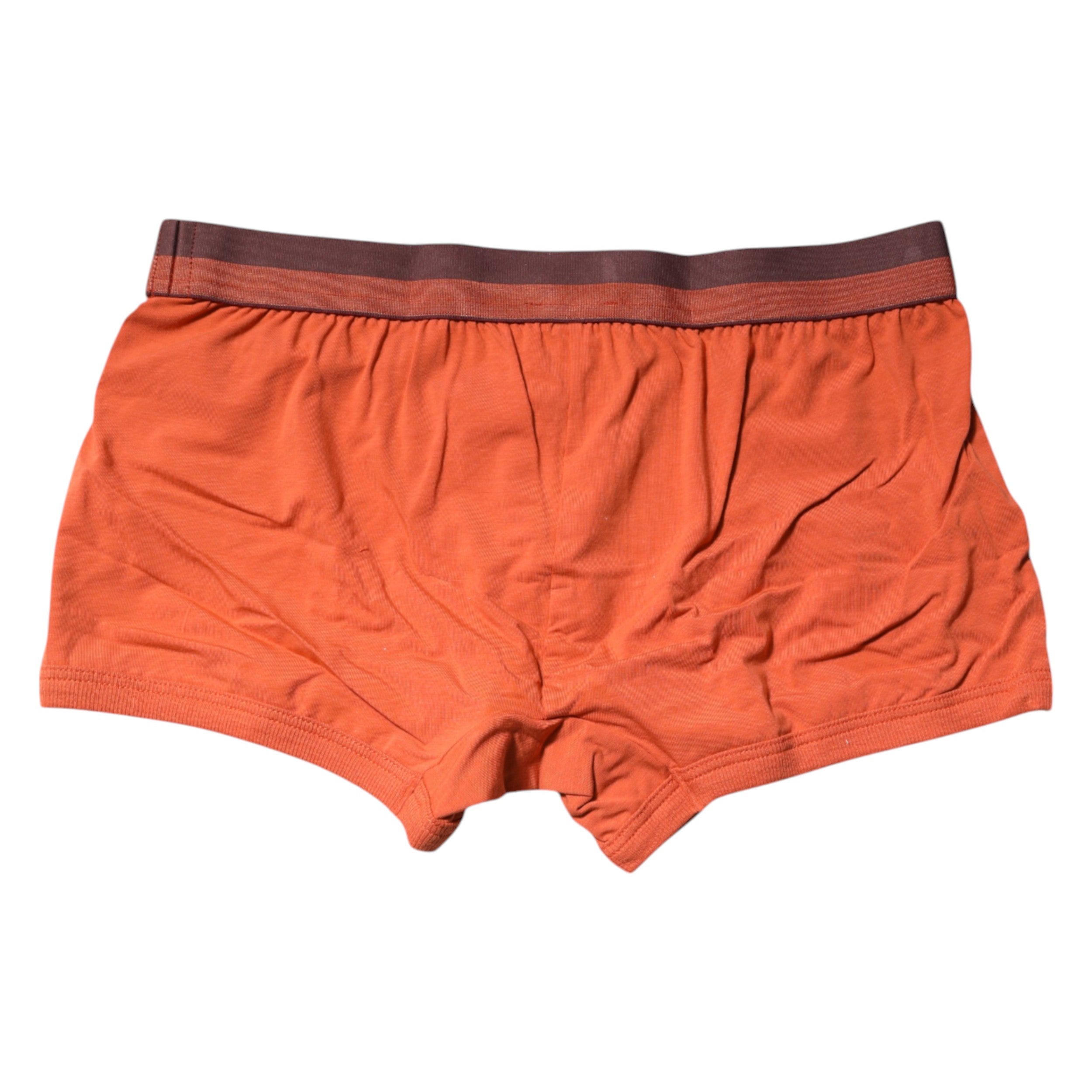Orange Cotton Regular Boxer Brief Underwear - ventzia