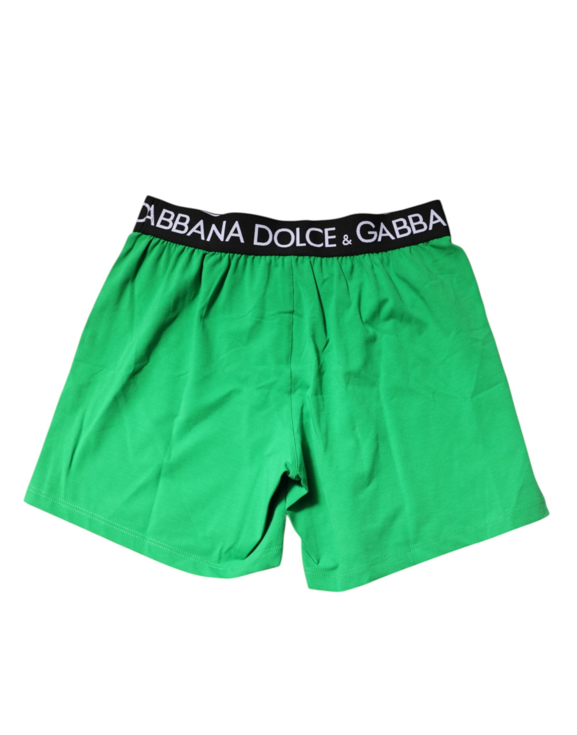 Green Cotton Regular Boxer Shorts Underwear - ventzia