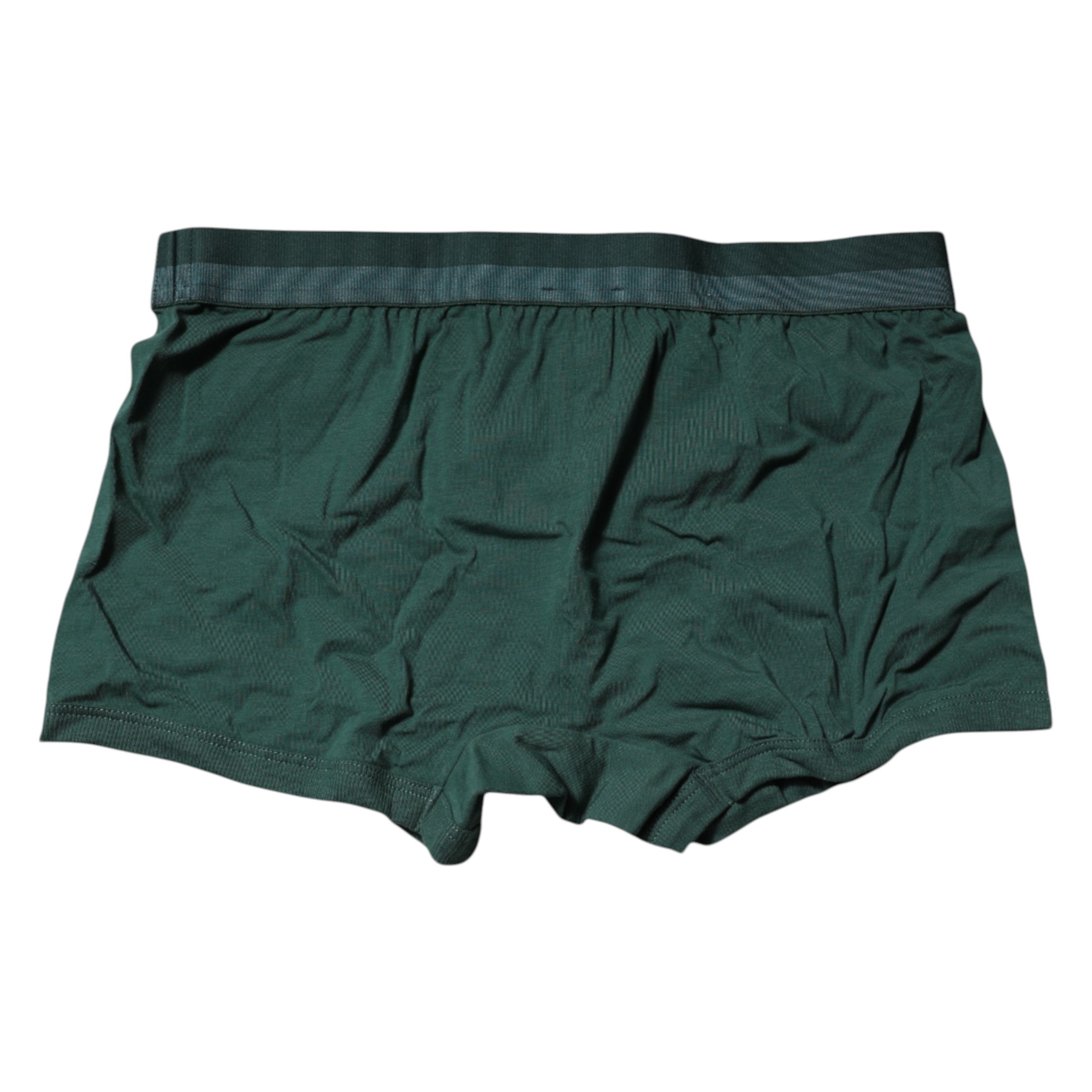 Green Cotton Regular Men Boxer Brief Underwear - ventzia