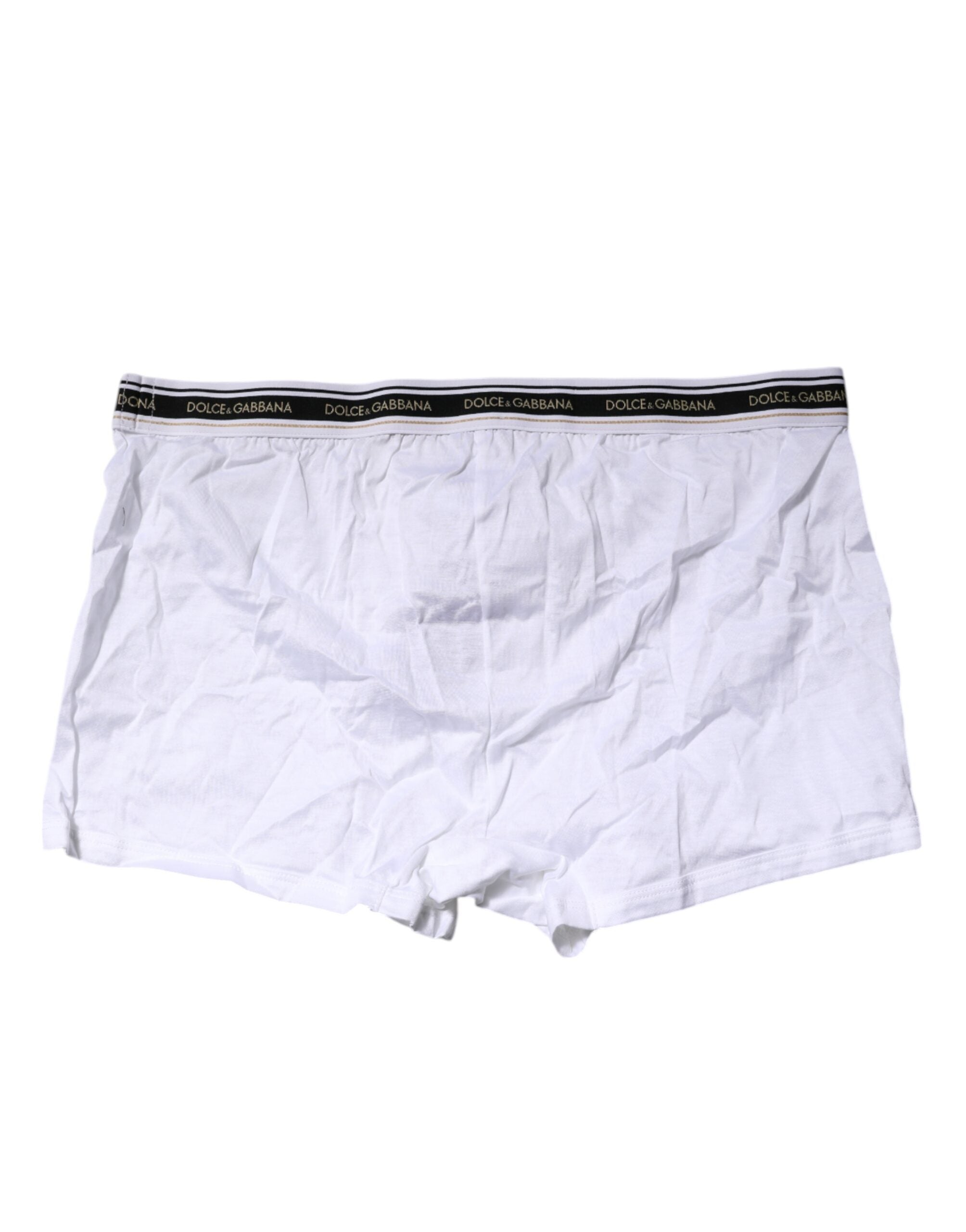 White Cotton Stretch Regular Boxer Underwear - ventzia