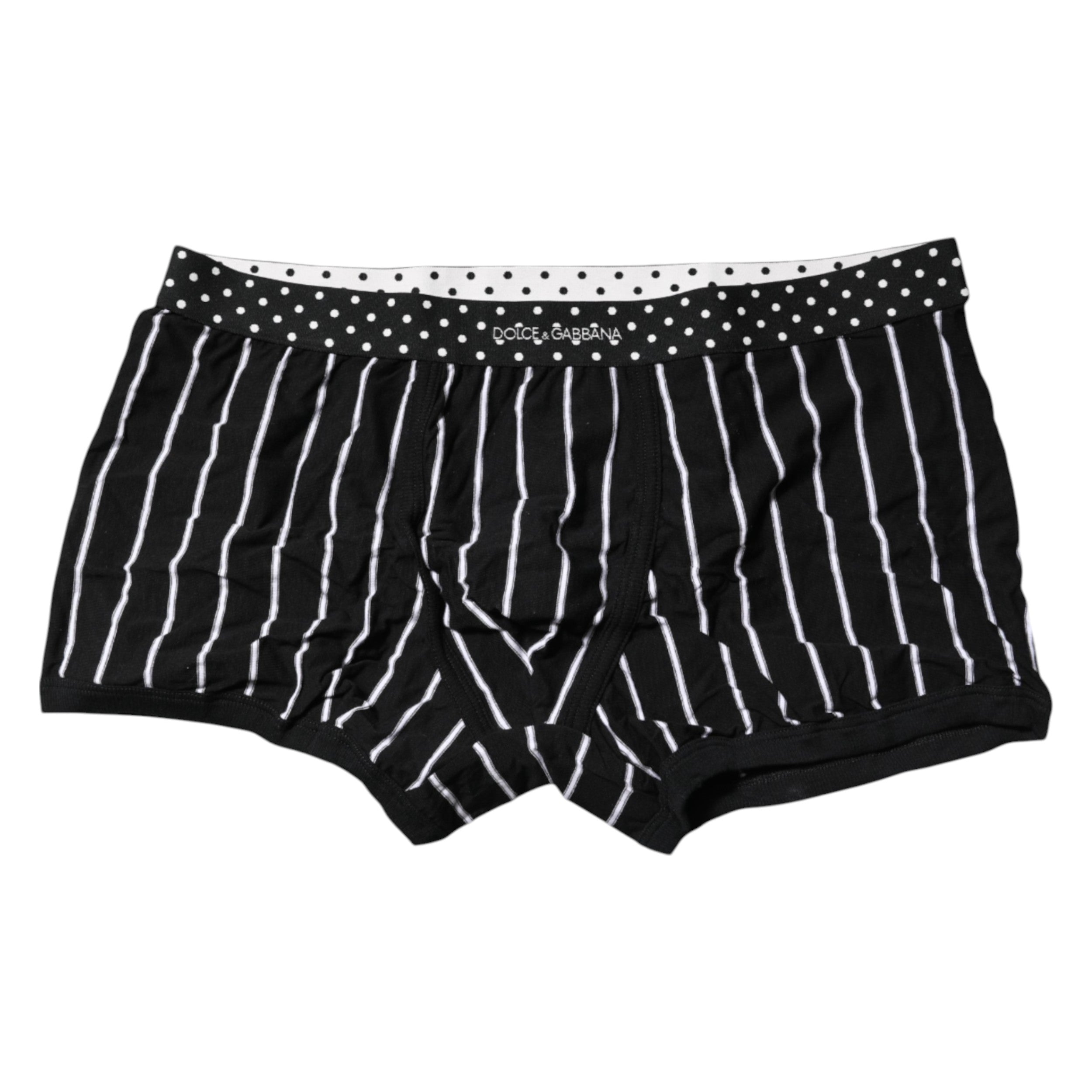 Black White Striped Regular Boxer Underwear - ventzia