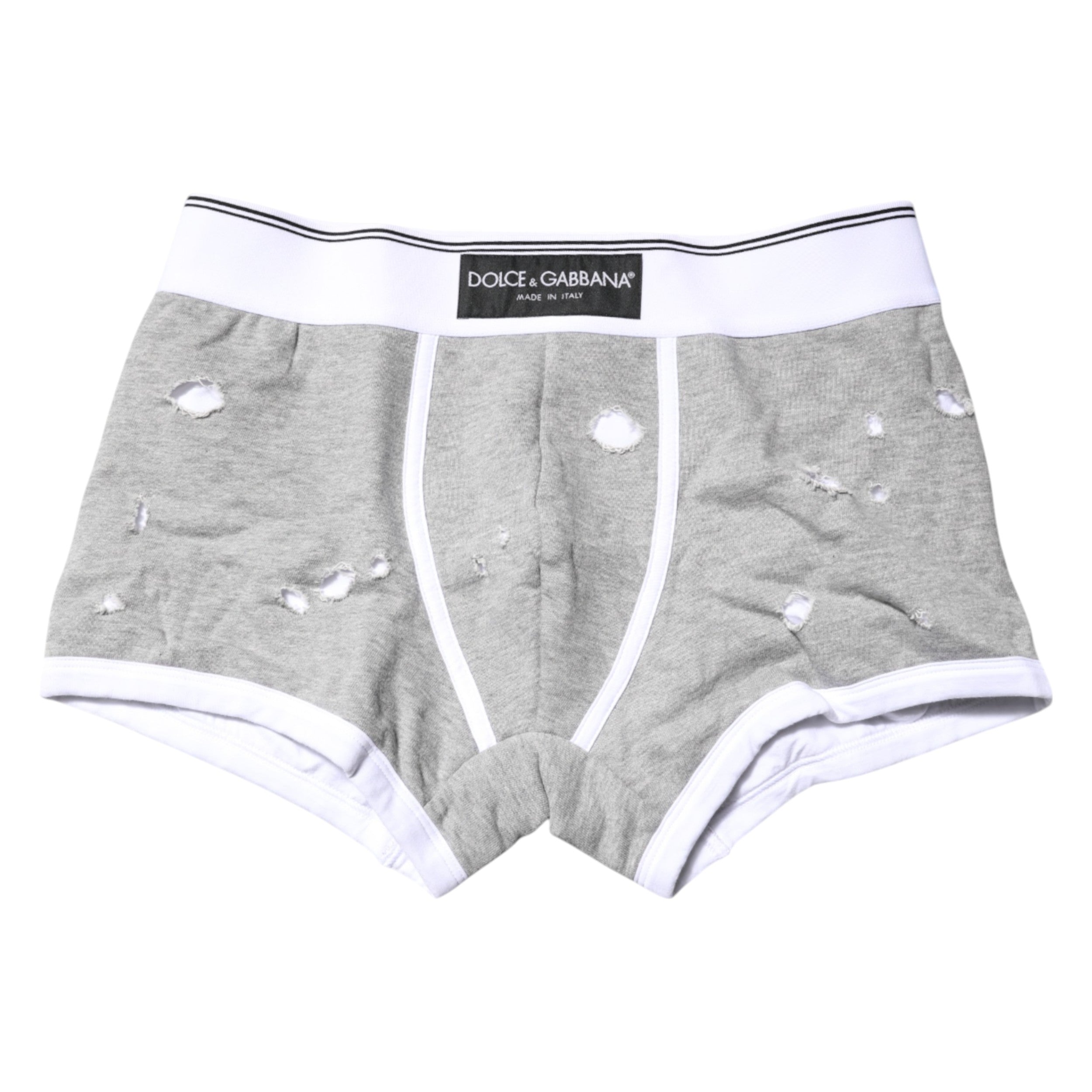 Gray Cotton Stretch Regular Boxer Underwear - ventzia