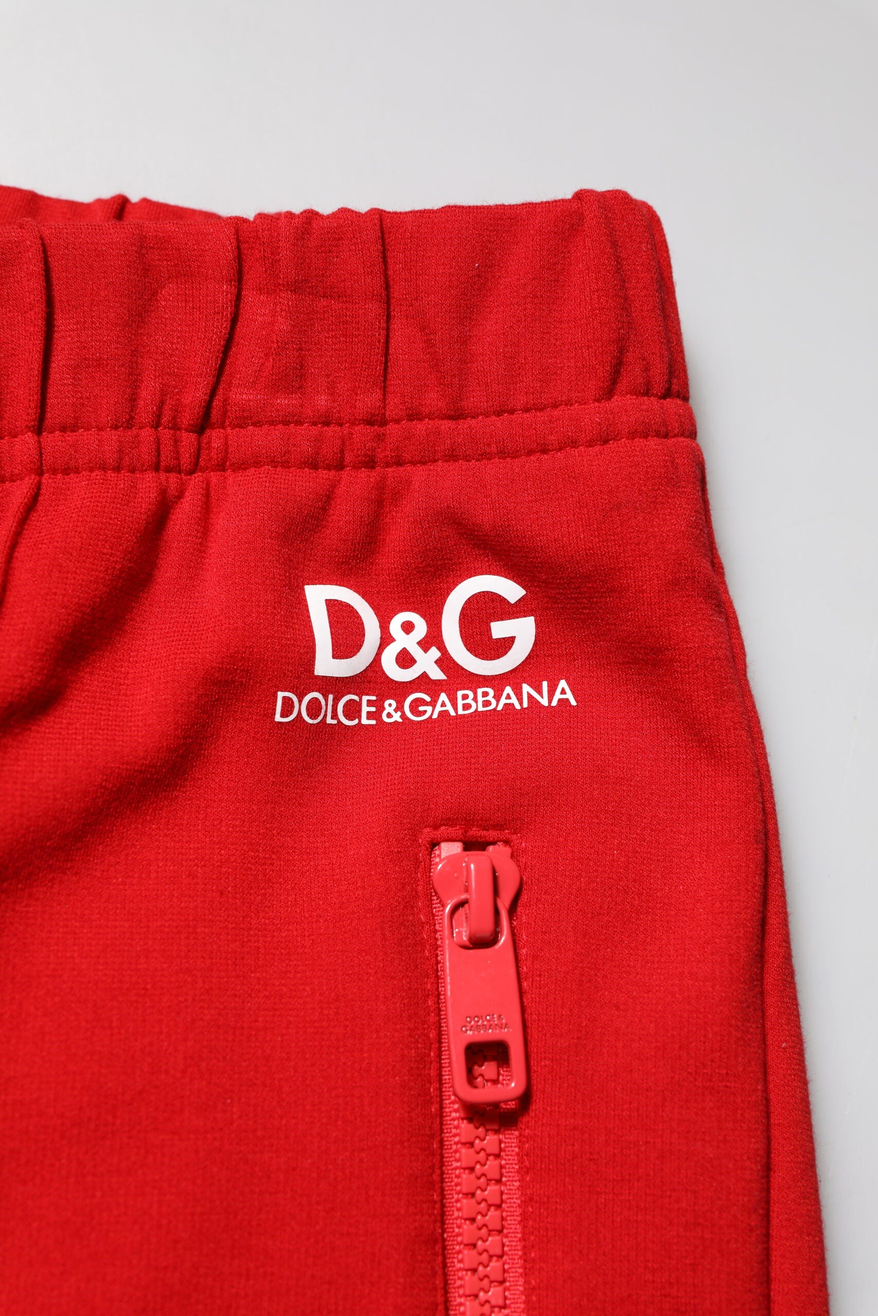 Red Viscose Logo Jogger Men Sweatpants Pants - ventzia
