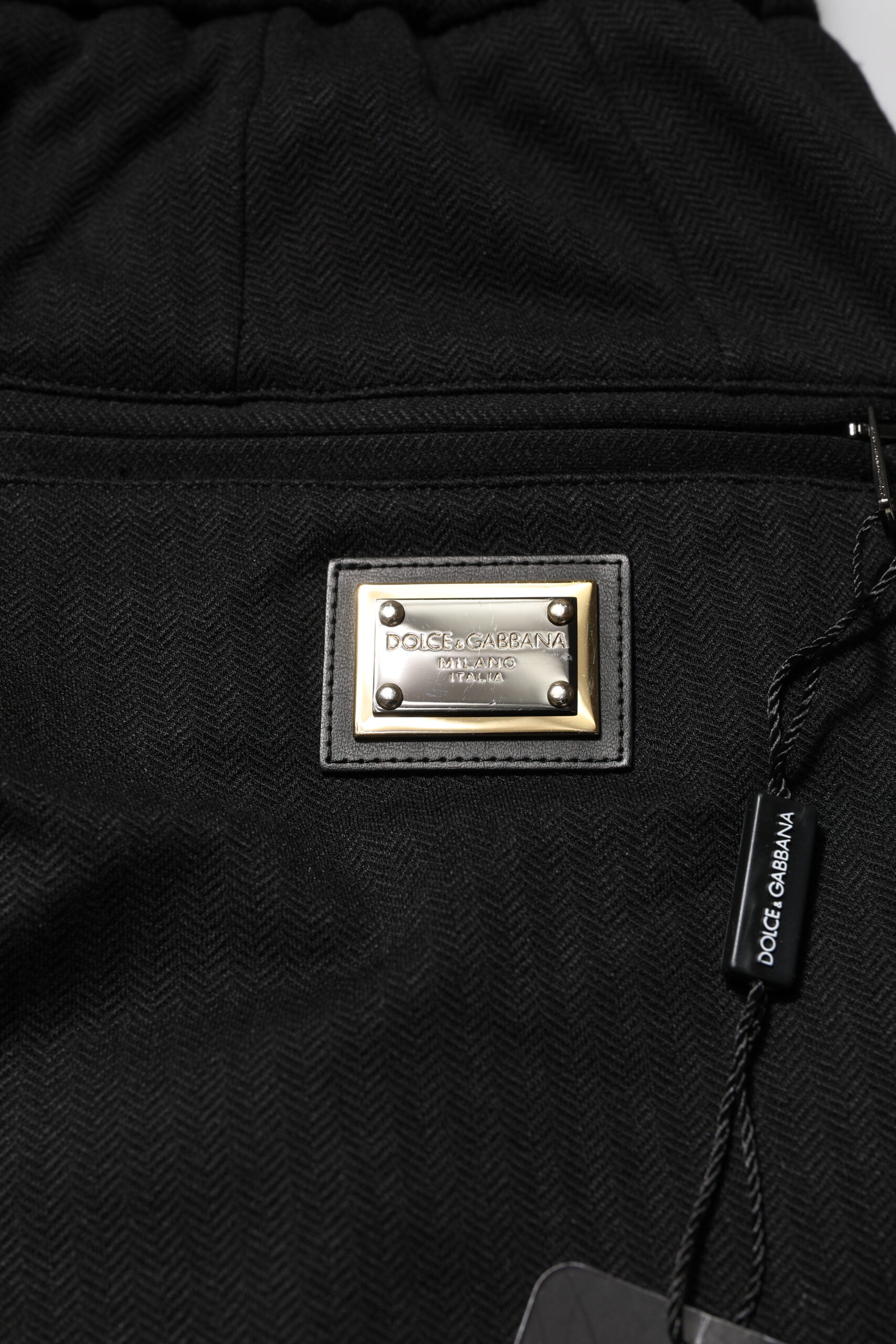 Black Viscose Drawstring Men Jogger Pants - ventzia