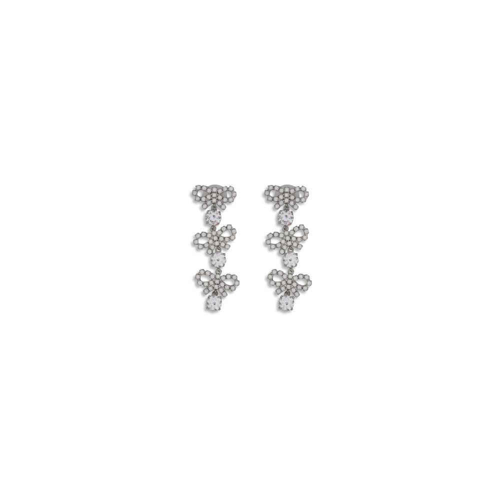 Silver Metal Earrings - ventzia