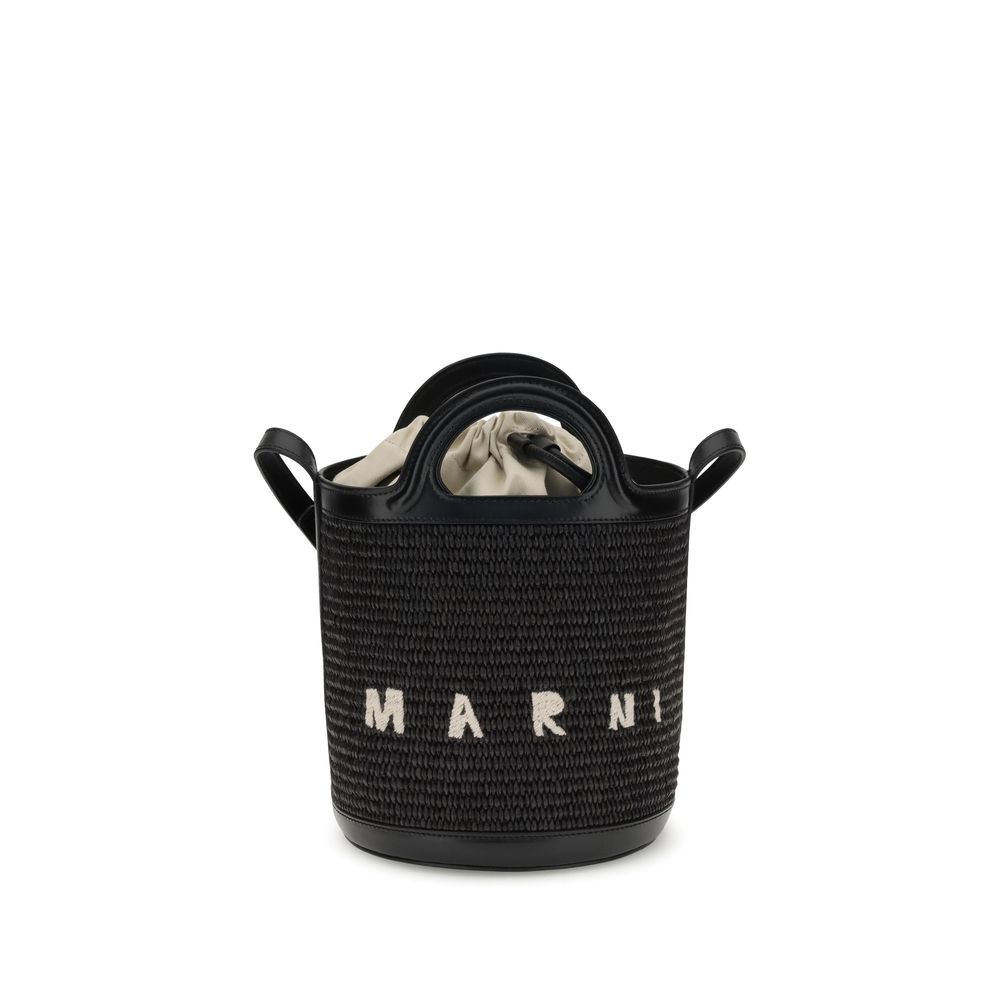 Black Cotton Backet Bag