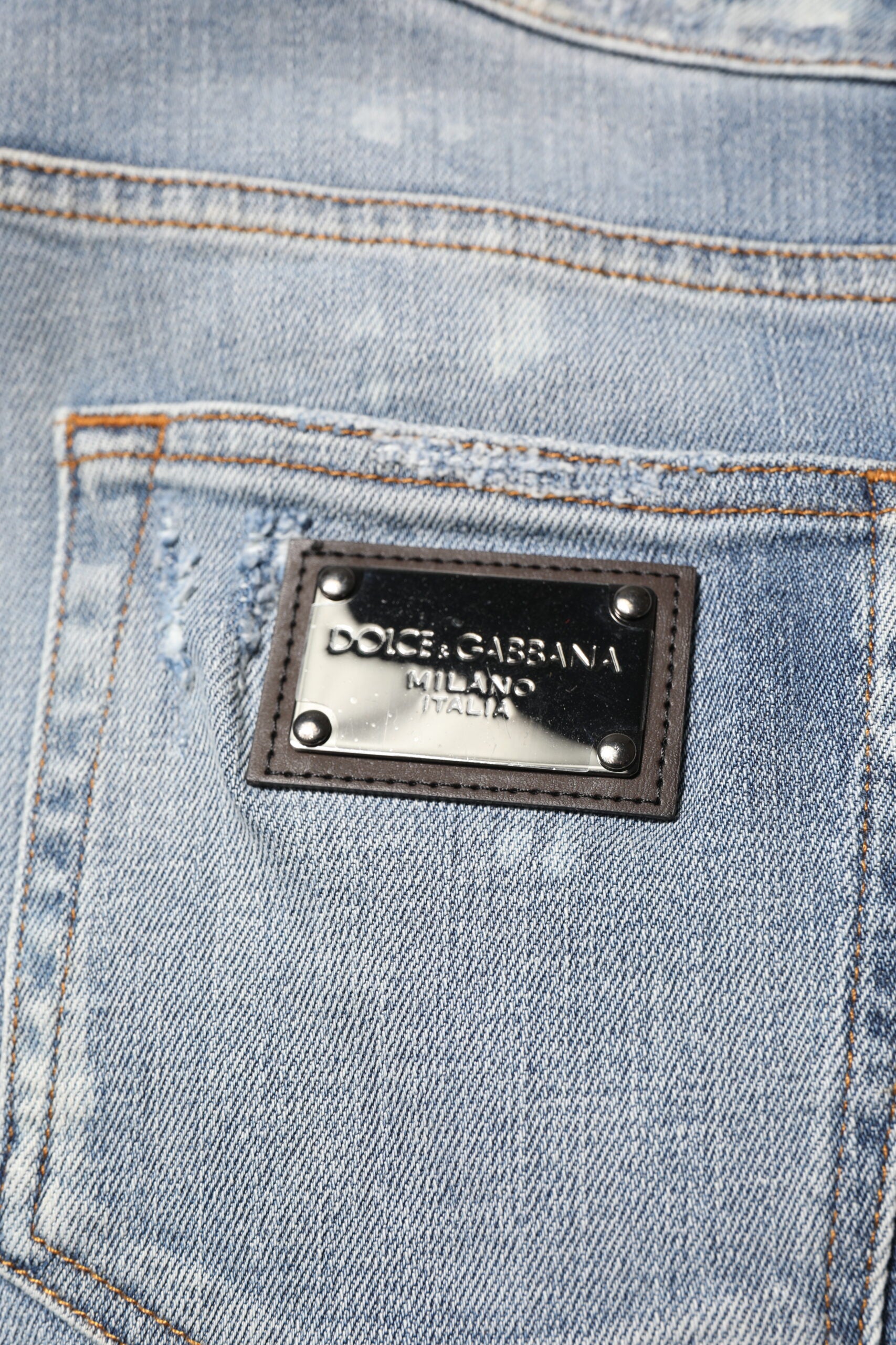 Blue Cotton Tattered Slim Fit Men Denim Jeans - ventzia
