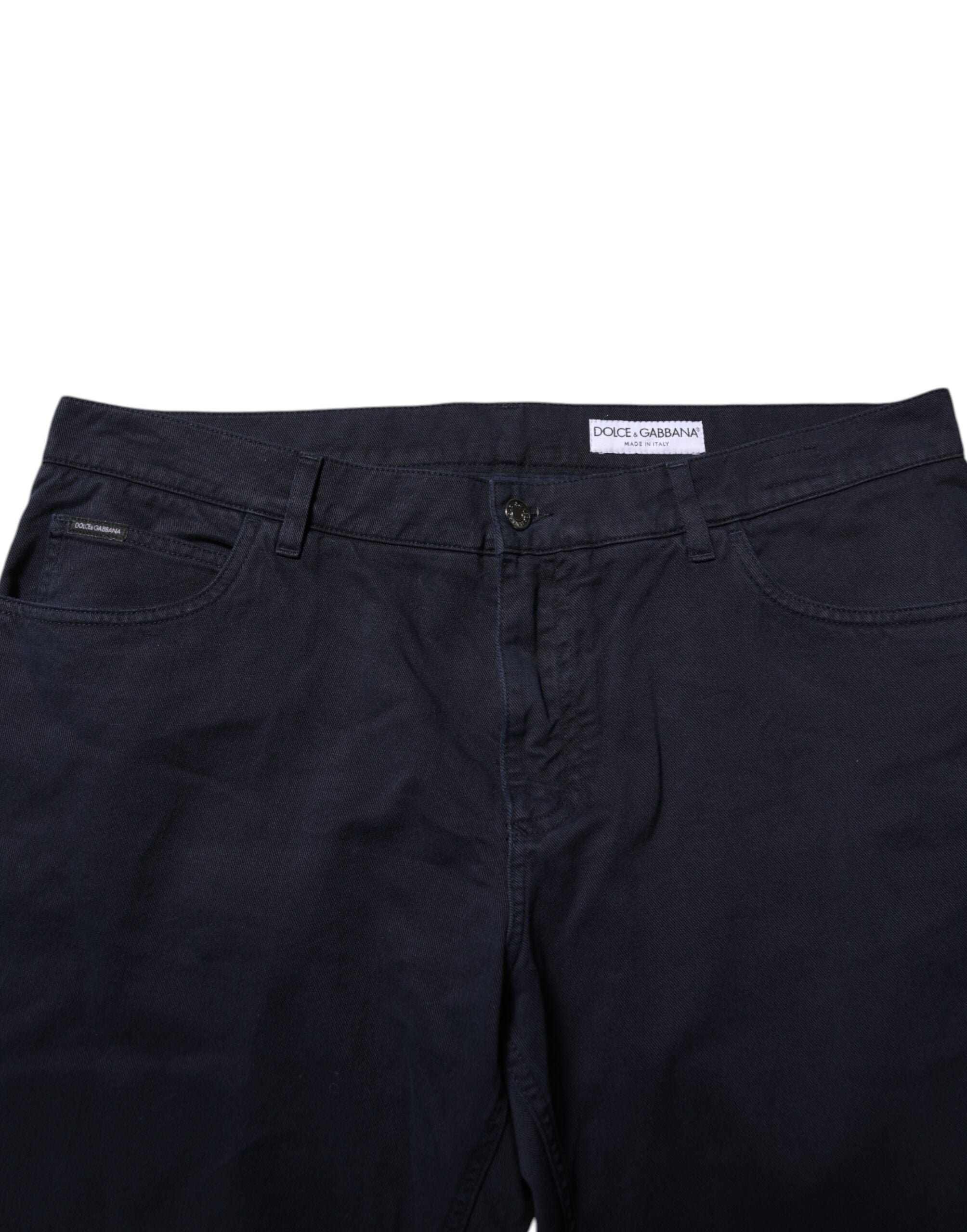 Black Cotton Tapered Denim Jeans - ventzia