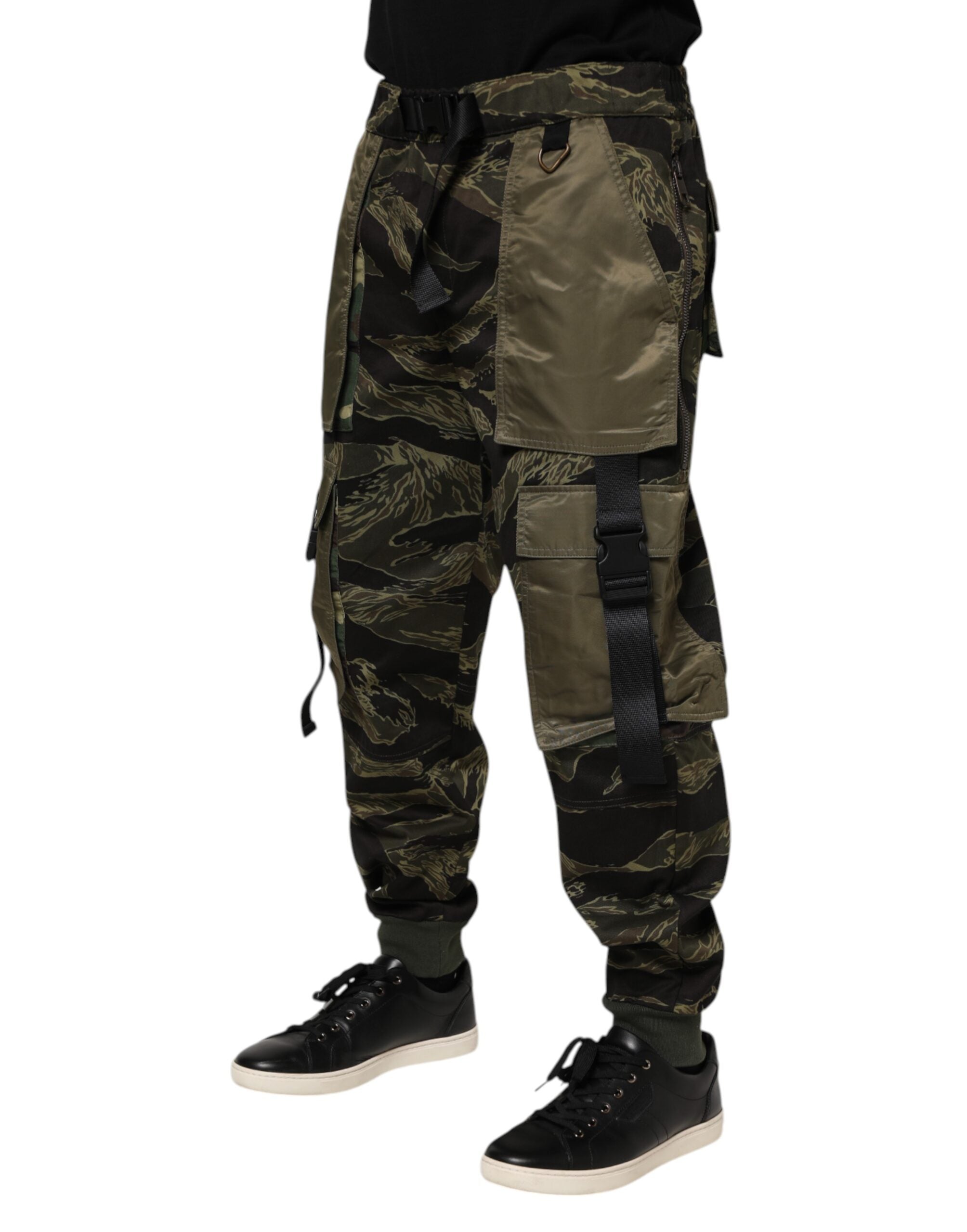 Multicolor Cargo Camouflage Pants - ventzia