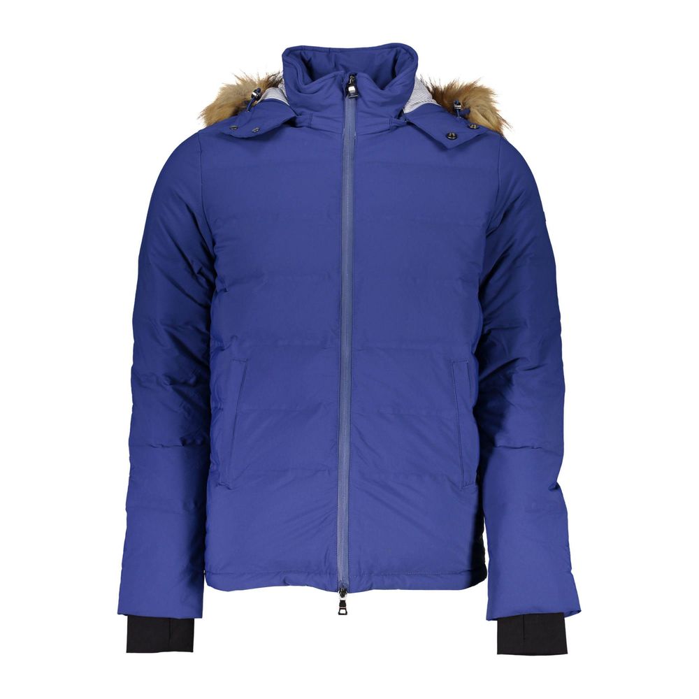 Blue Elastane Jacket - ventzia