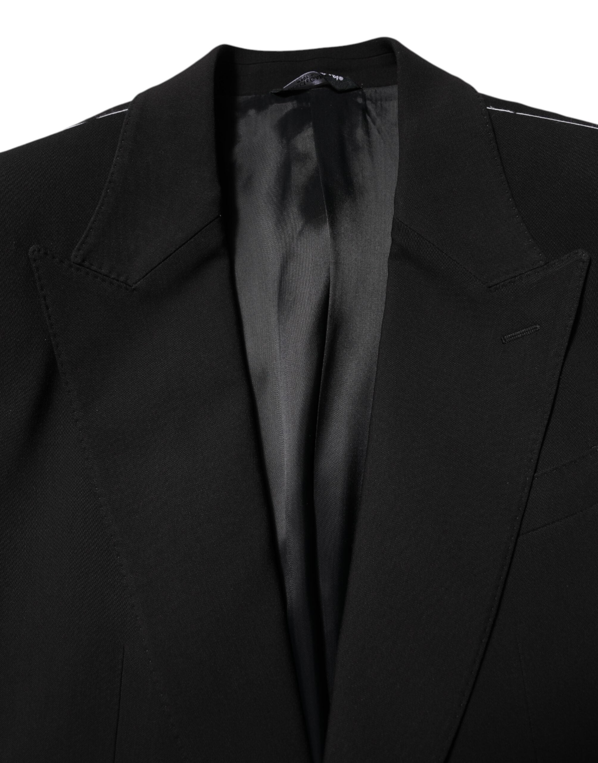 Black MARTINI Single Breasted 2 Piece Suit - ventzia
