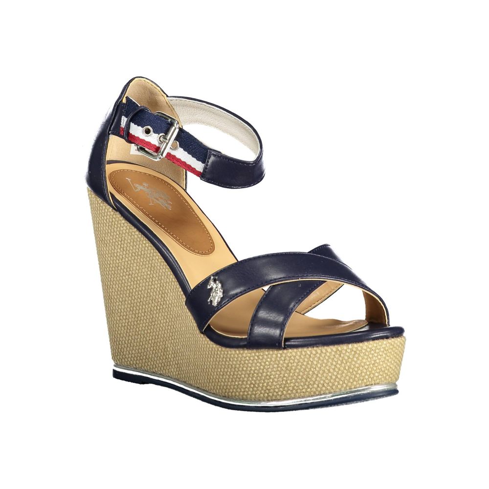 Blue Cotton Sandal - ventzia