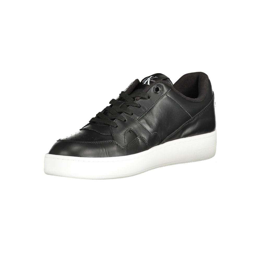 Black Polyester Sneaker - ventzia